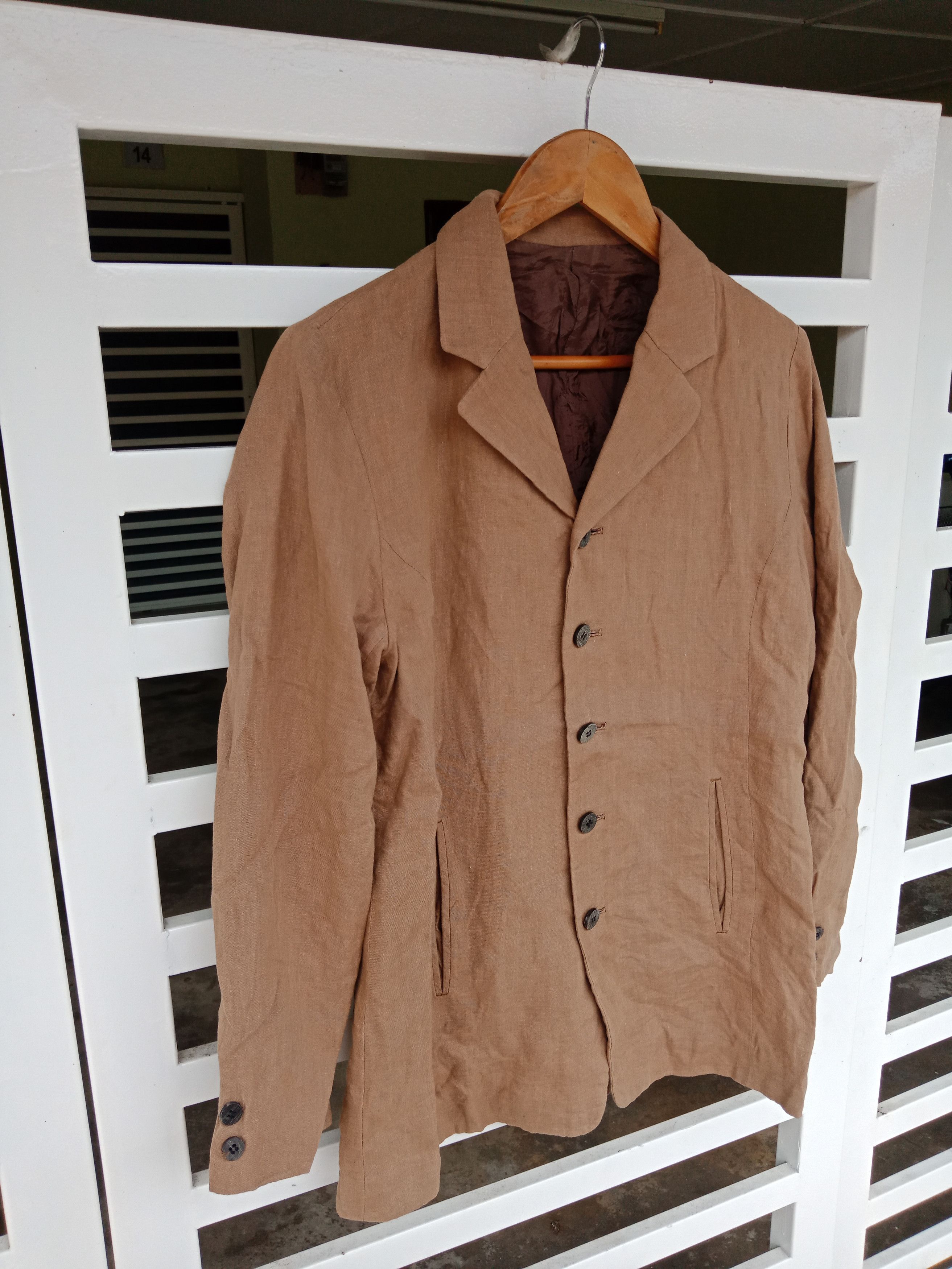 Japanese Brand × Y's × Yohji Yamamoto 🚨CHRISTMAS SALE🚨 Y's Bis Brown Light Jacket Size US M / EU 48-50 / 2 - 5 Thumbnail