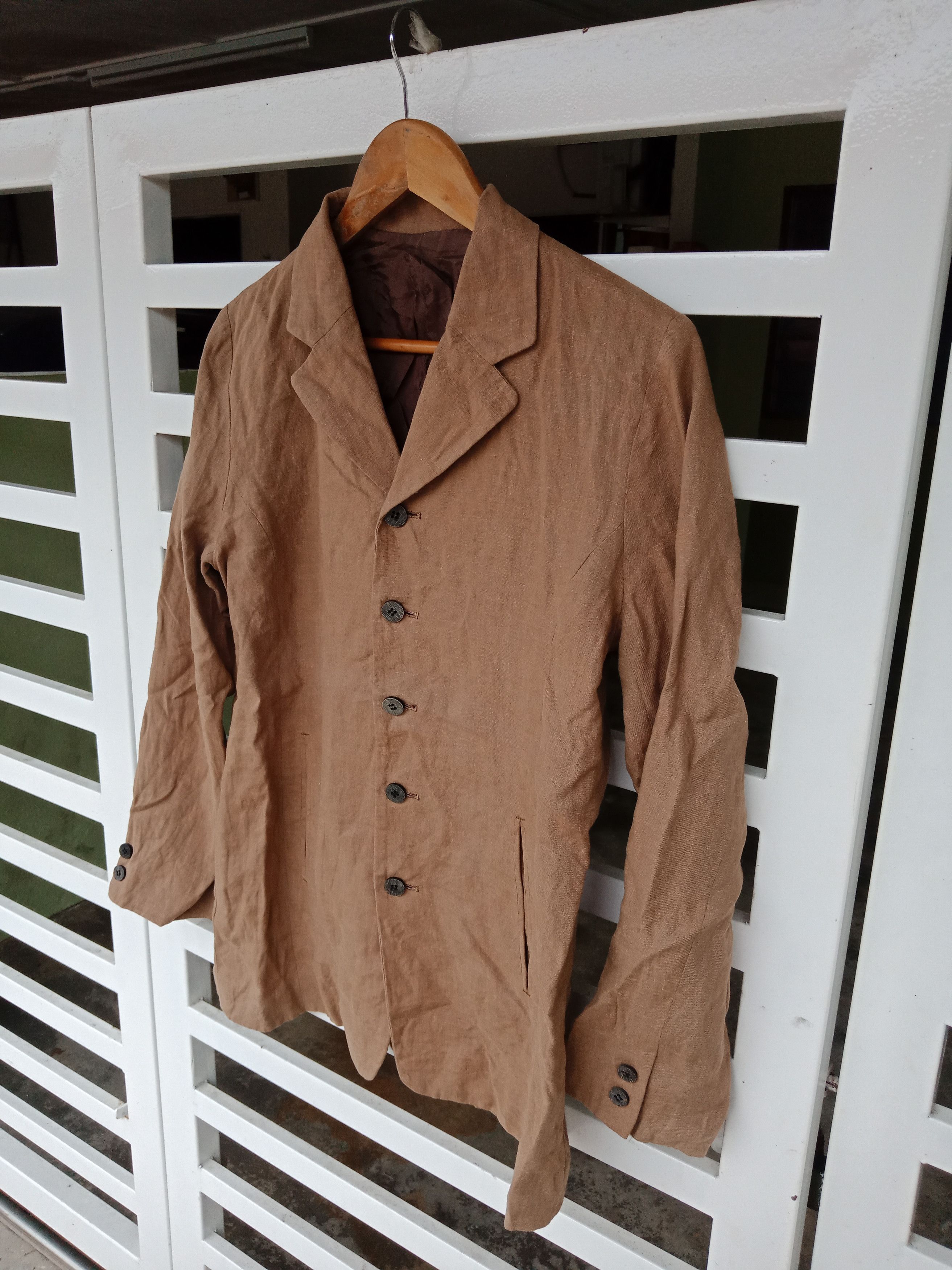 Japanese Brand × Y's × Yohji Yamamoto 🚨CHRISTMAS SALE🚨 Y's Bis Brown Light Jacket Size US M / EU 48-50 / 2 - 4 Thumbnail