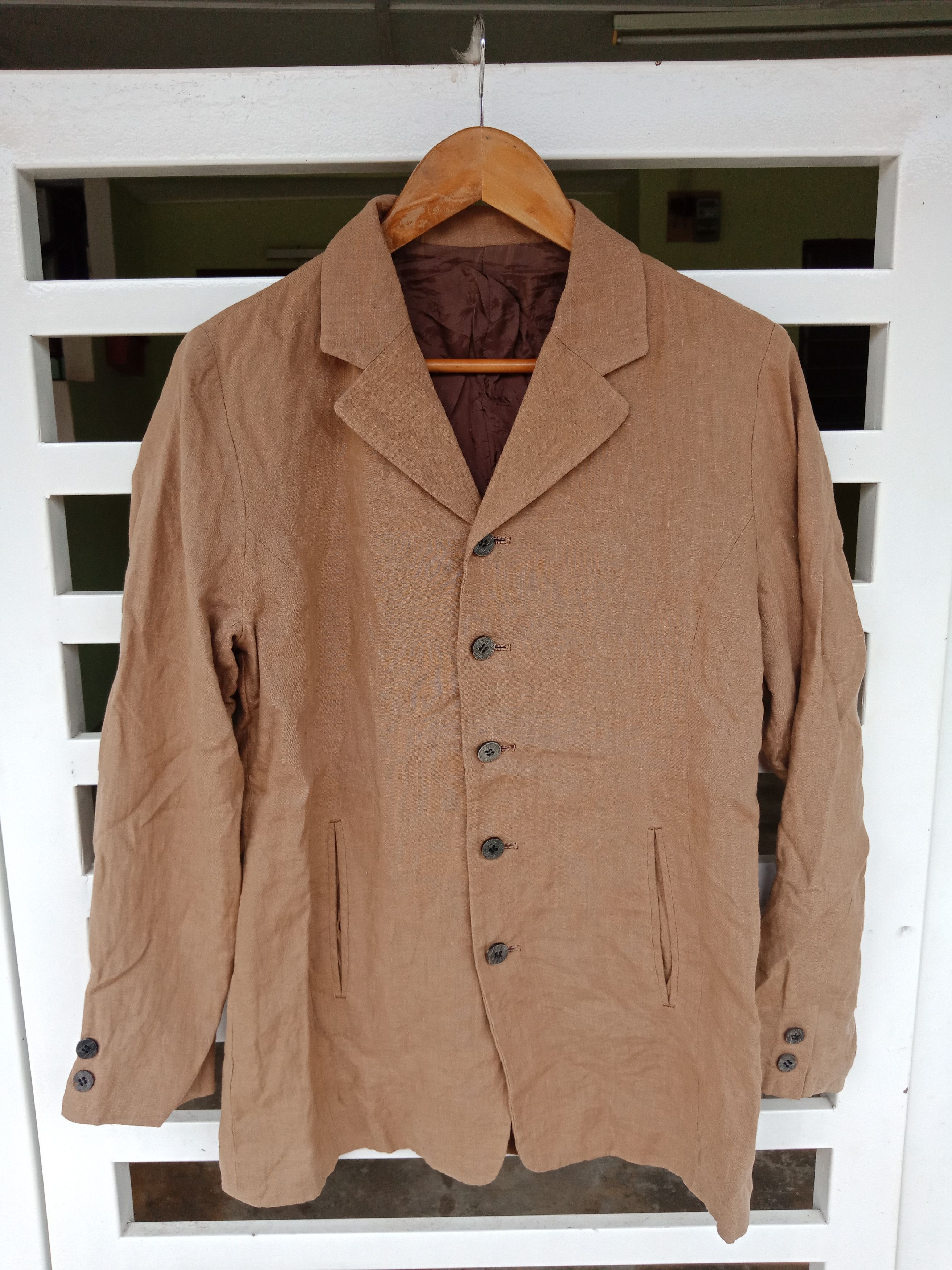 Japanese Brand × Y's × Yohji Yamamoto 🚨CHRISTMAS SALE🚨 Y's Bis Brown Light Jacket Size US M / EU 48-50 / 2 - 3 Thumbnail