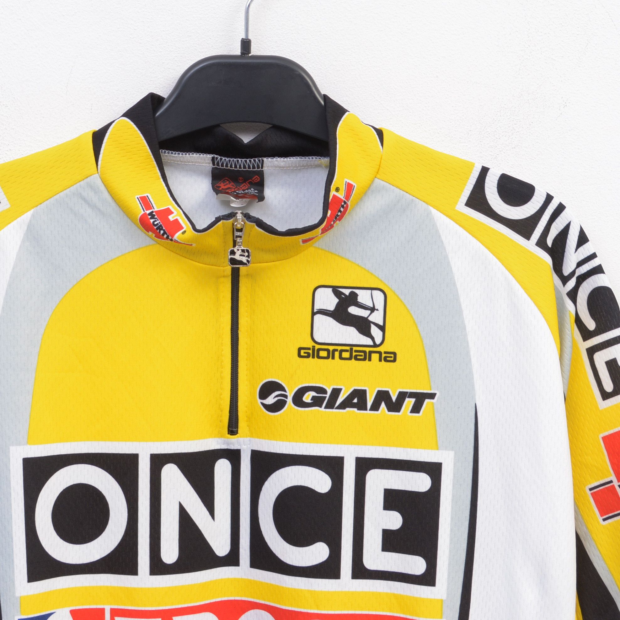 Vintage ONCE EROSKI Giordana Mens XL Cycling Jersey 2001 2003 Biking Size US XL / EU 56 / 4 - 2 Thumbnail