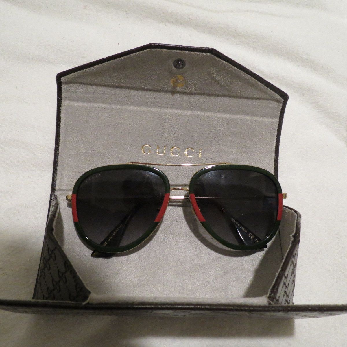gucci aviators red and green