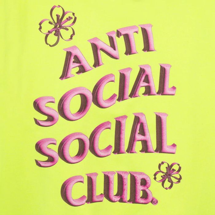 Anti social social club yellow sales hoodie