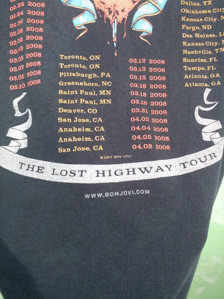 Bon Jovi BON JOVI THE LOST HIGHWAY TOUR COPY R 2007 Size US XL / EU 56 / 4 - 10 Thumbnail