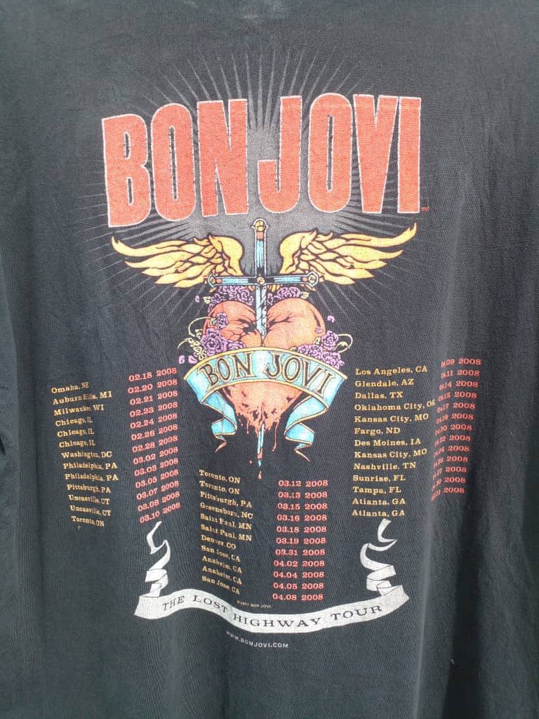 Bon Jovi BON JOVI THE LOST HIGHWAY TOUR COPY R 2007 Size US XL / EU 56 / 4 - 13 Thumbnail