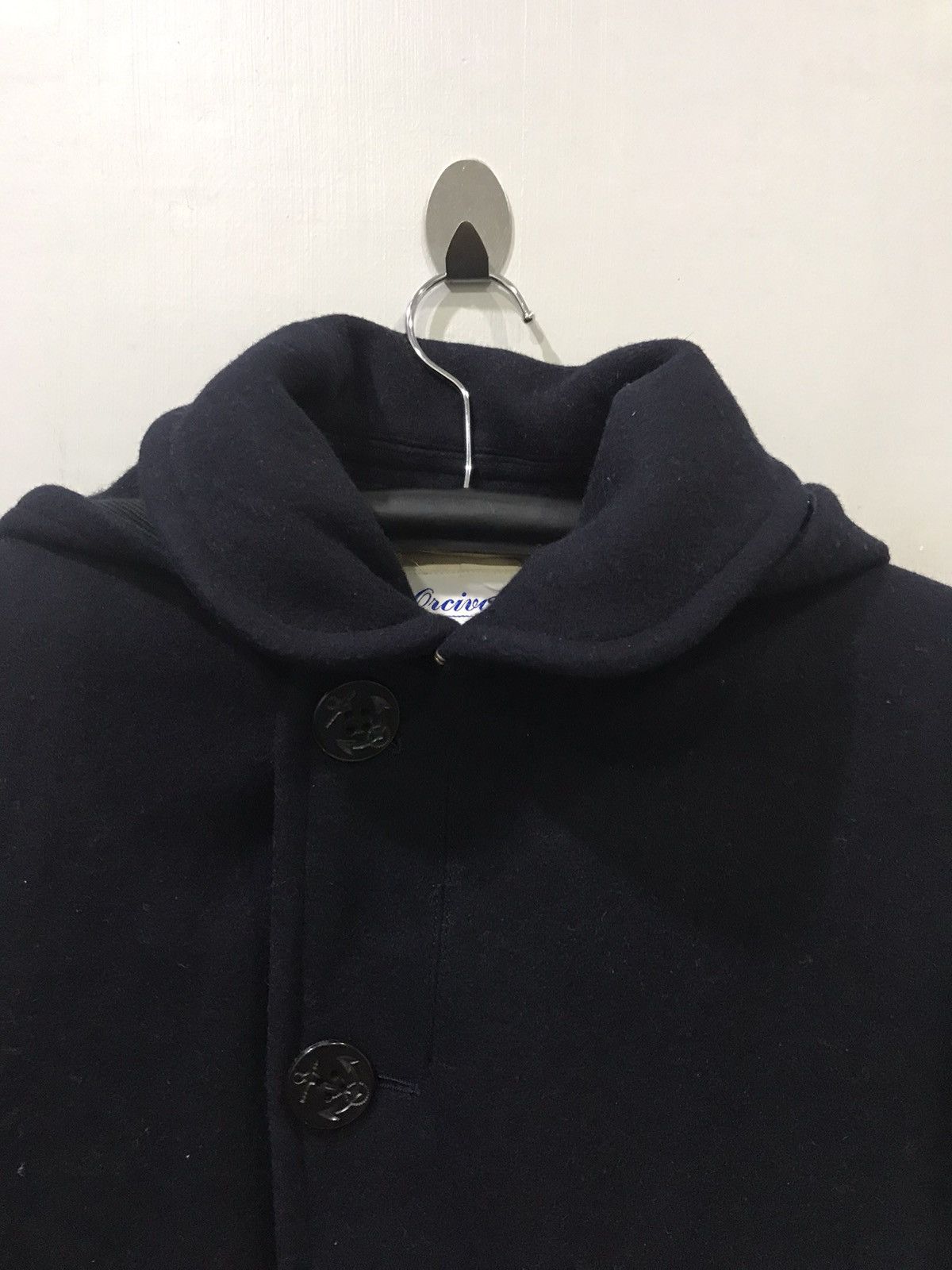 Orcival Orcival France Navy USN Design Wool Coat Size US S / EU 44-46 / 1 - 2 Thumbnail