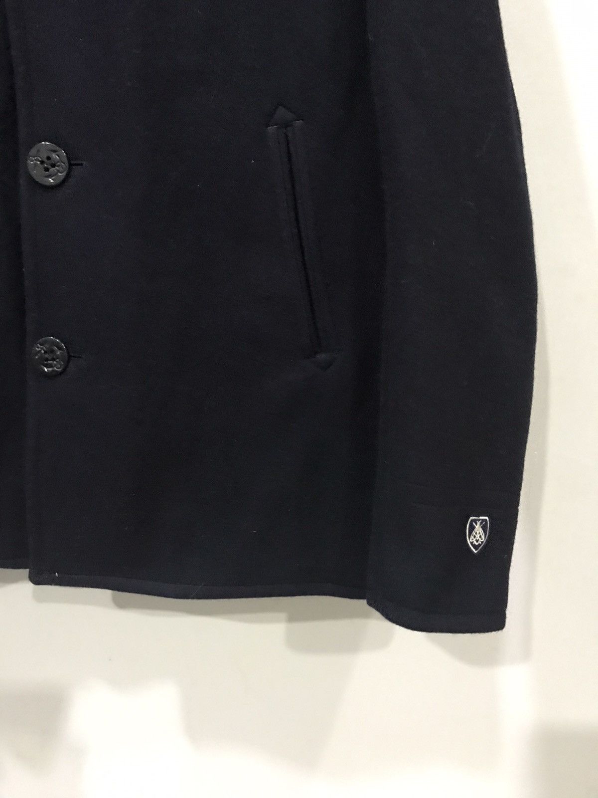 Orcival Orcival France Navy USN Design Wool Coat Size US S / EU 44-46 / 1 - 5 Thumbnail