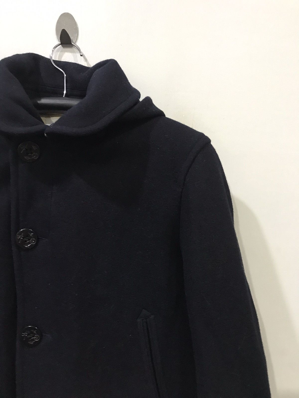 Orcival Orcival France Navy USN Design Wool Coat Size US S / EU 44-46 / 1 - 3 Thumbnail