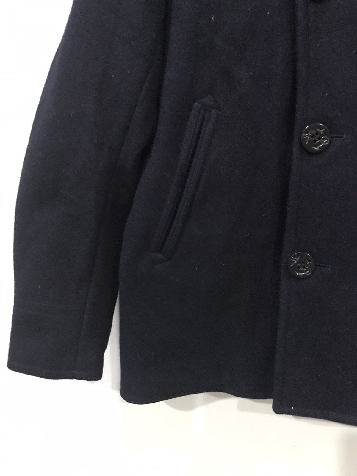 Orcival Orcival France Navy USN Design Wool Coat Size US S / EU 44-46 / 1 - 6 Thumbnail