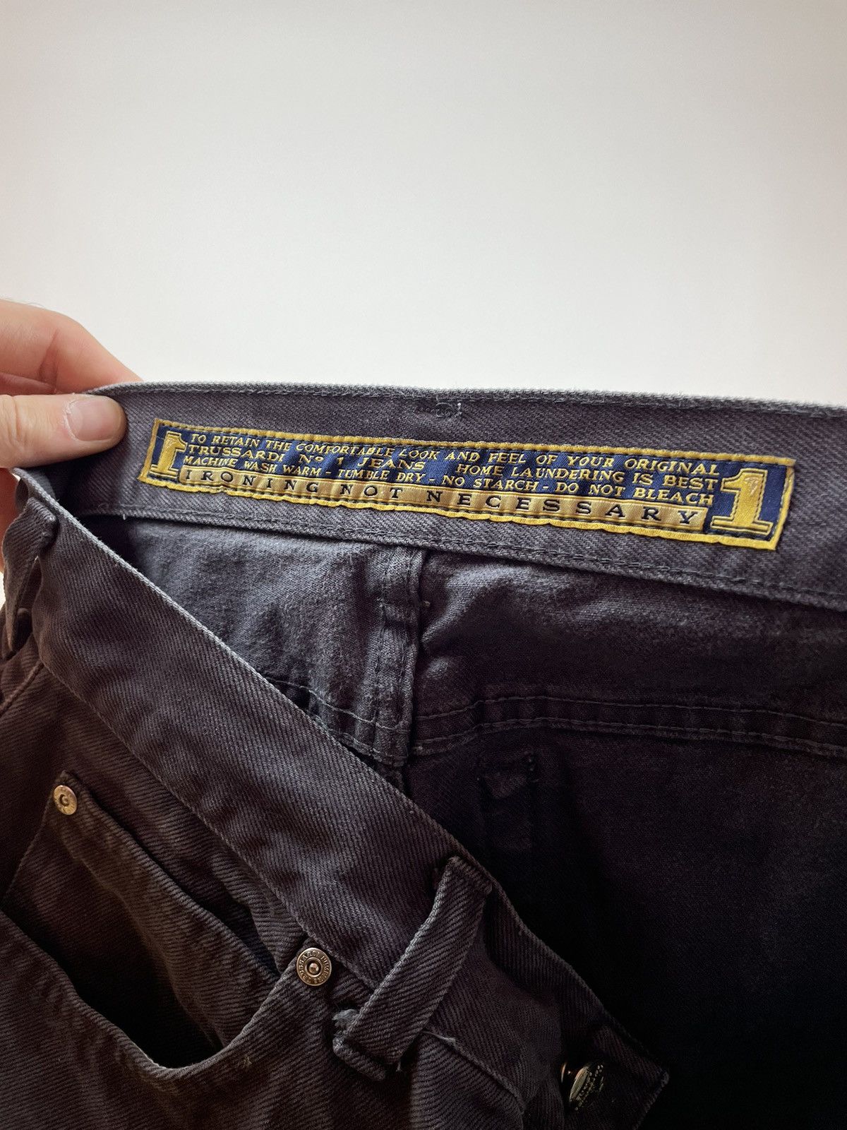 Trussardi Trussardi vintage Jeans #1 made in Italy 90s Mens size 30x32 Size US 30 / EU 46 - 10 Thumbnail