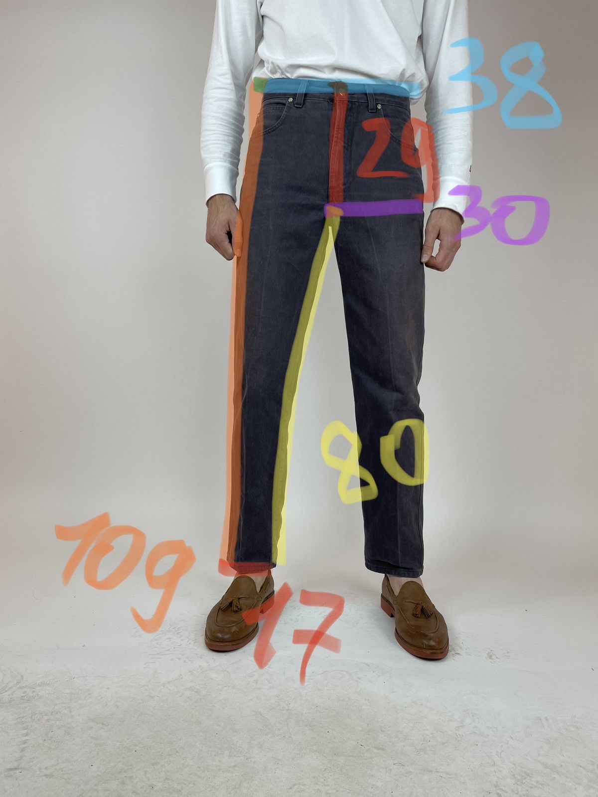 Trussardi Trussardi vintage Jeans #1 made in Italy 90s Mens size 30x32 Size US 30 / EU 46 - 14 Thumbnail