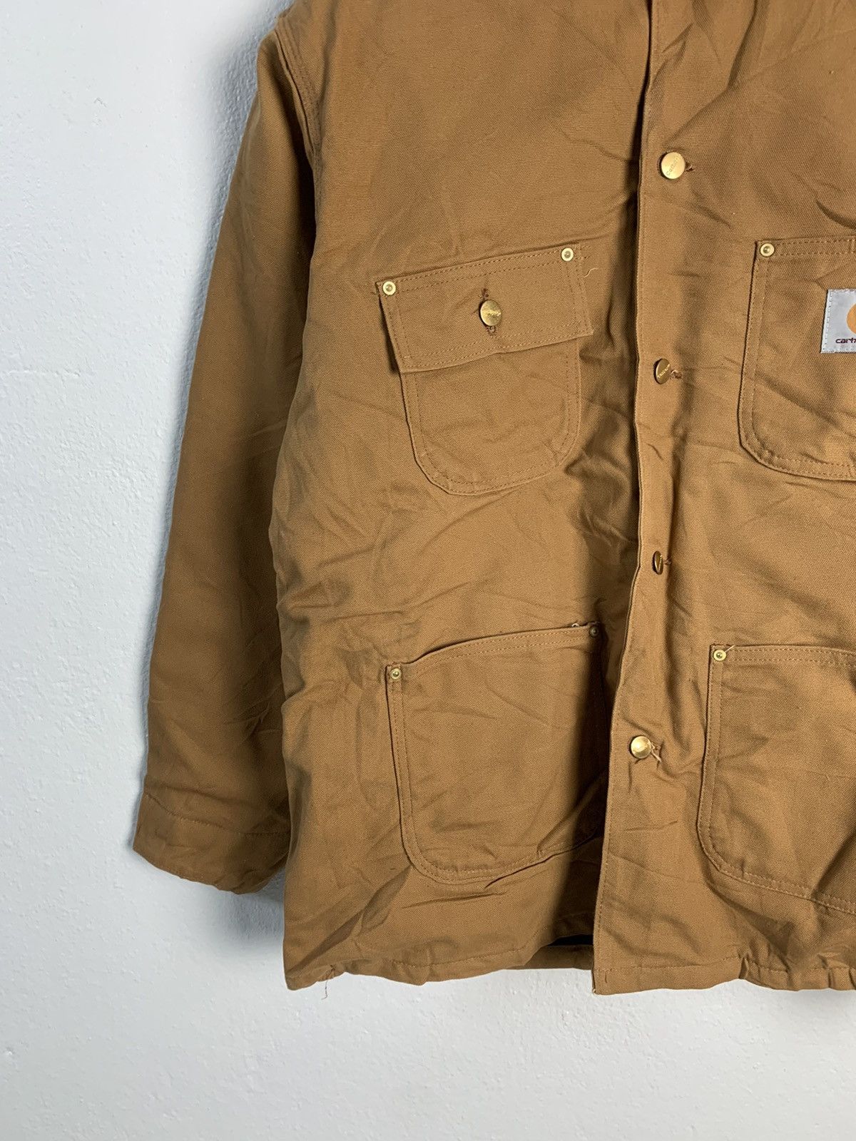 Carhartt Vintage Carhatt Hooded Jacket Size US L / EU 52-54 / 3 - 3 Thumbnail
