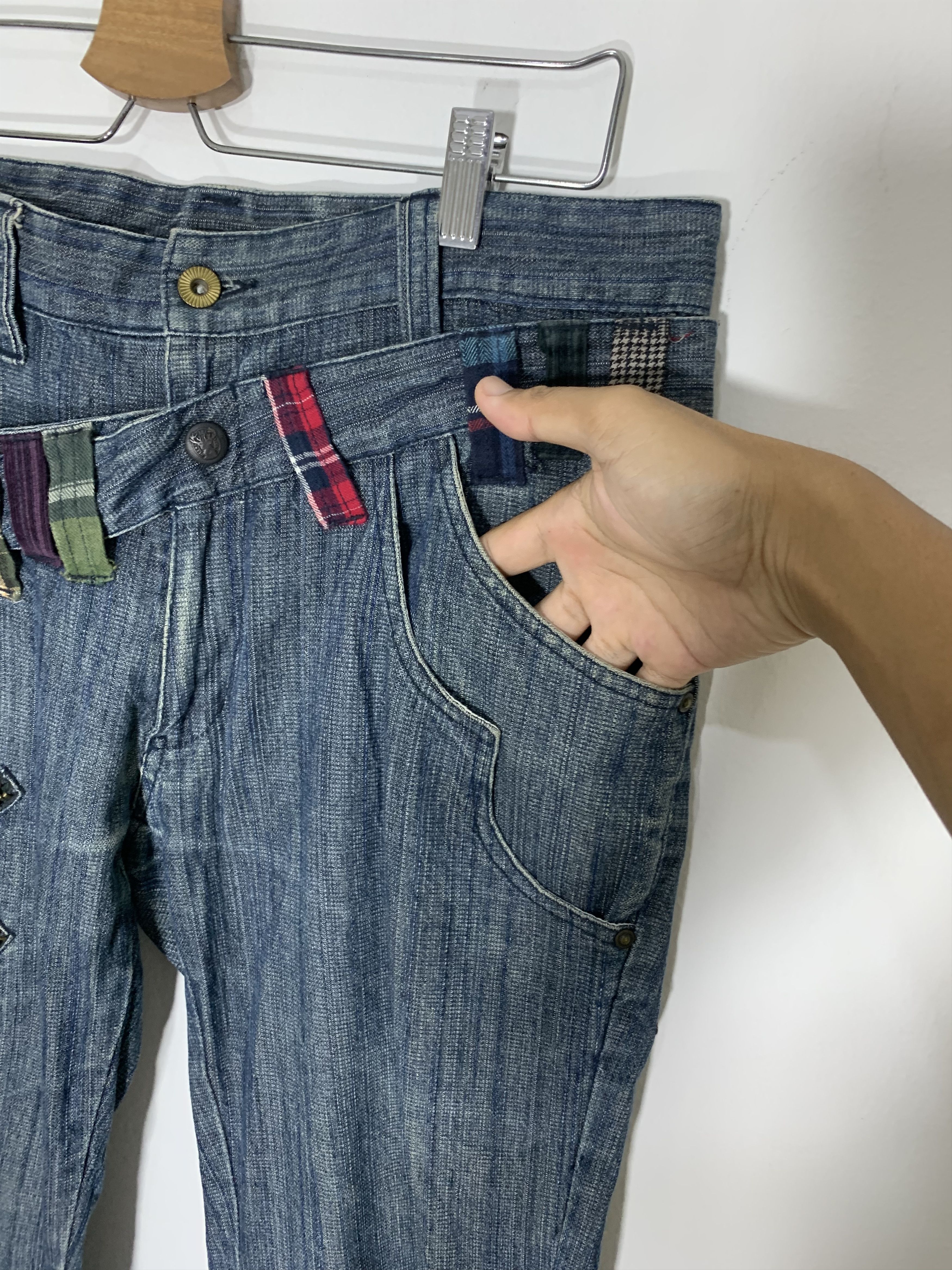 Japanese Brand × Vintage 🔥Rare🔥Double pocket and Waist jeans Size US 34 / EU 50 - 11 Thumbnail