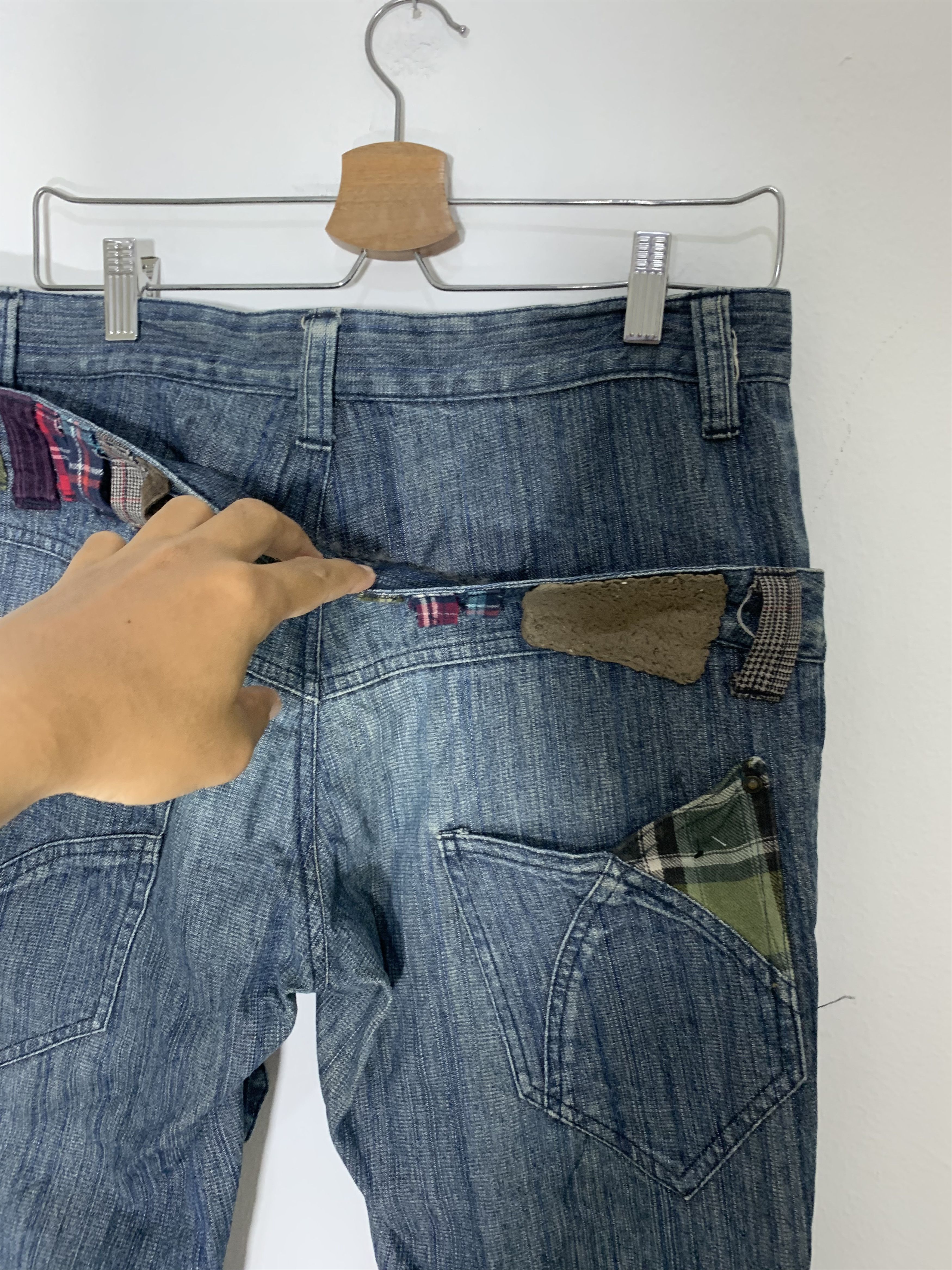 Japanese Brand × Vintage 🔥Rare🔥Double pocket and Waist jeans Size US 34 / EU 50 - 5 Thumbnail