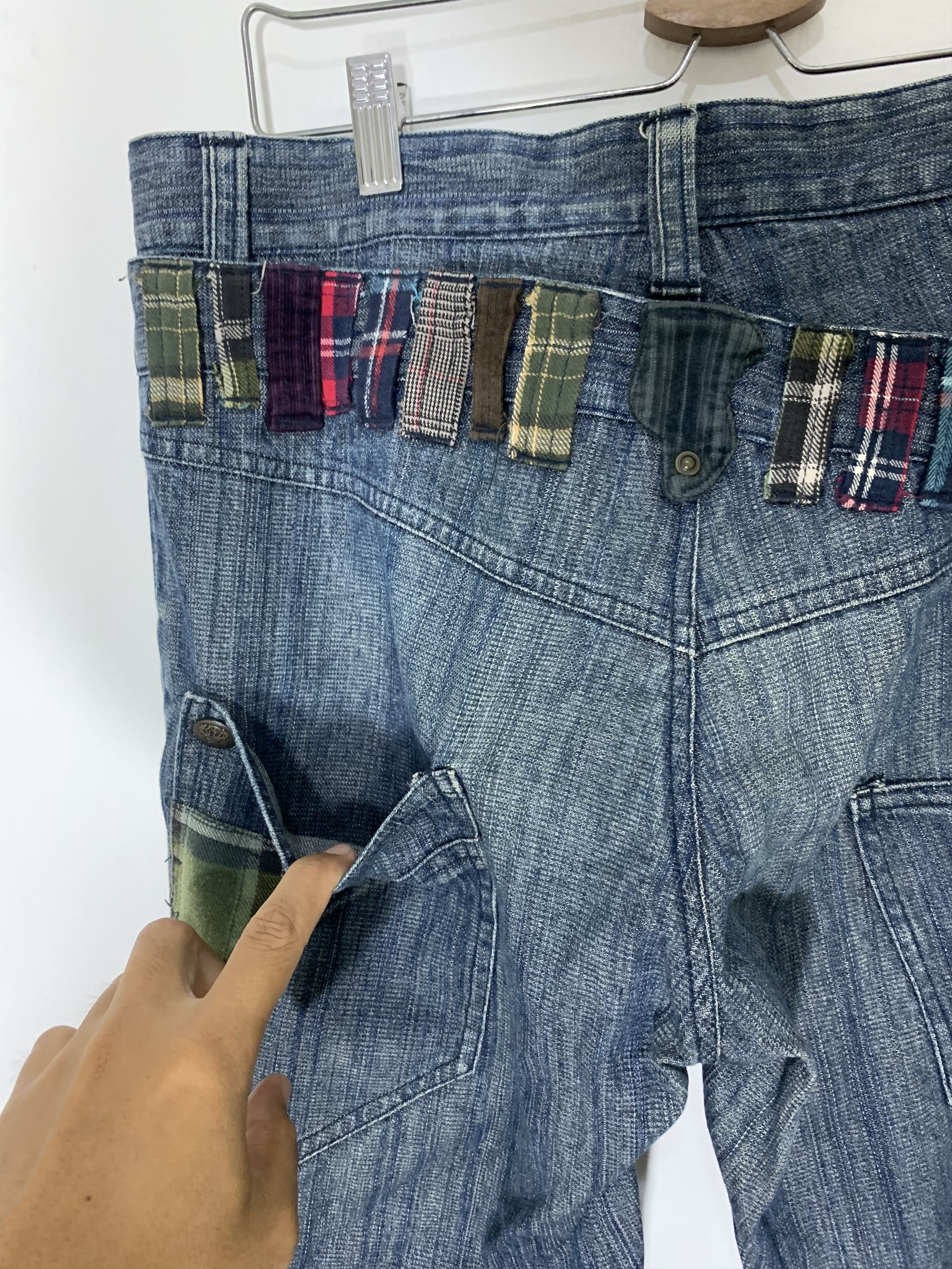 Japanese Brand × Vintage 🔥Rare🔥Double pocket and Waist jeans Size US 34 / EU 50 - 17 Thumbnail