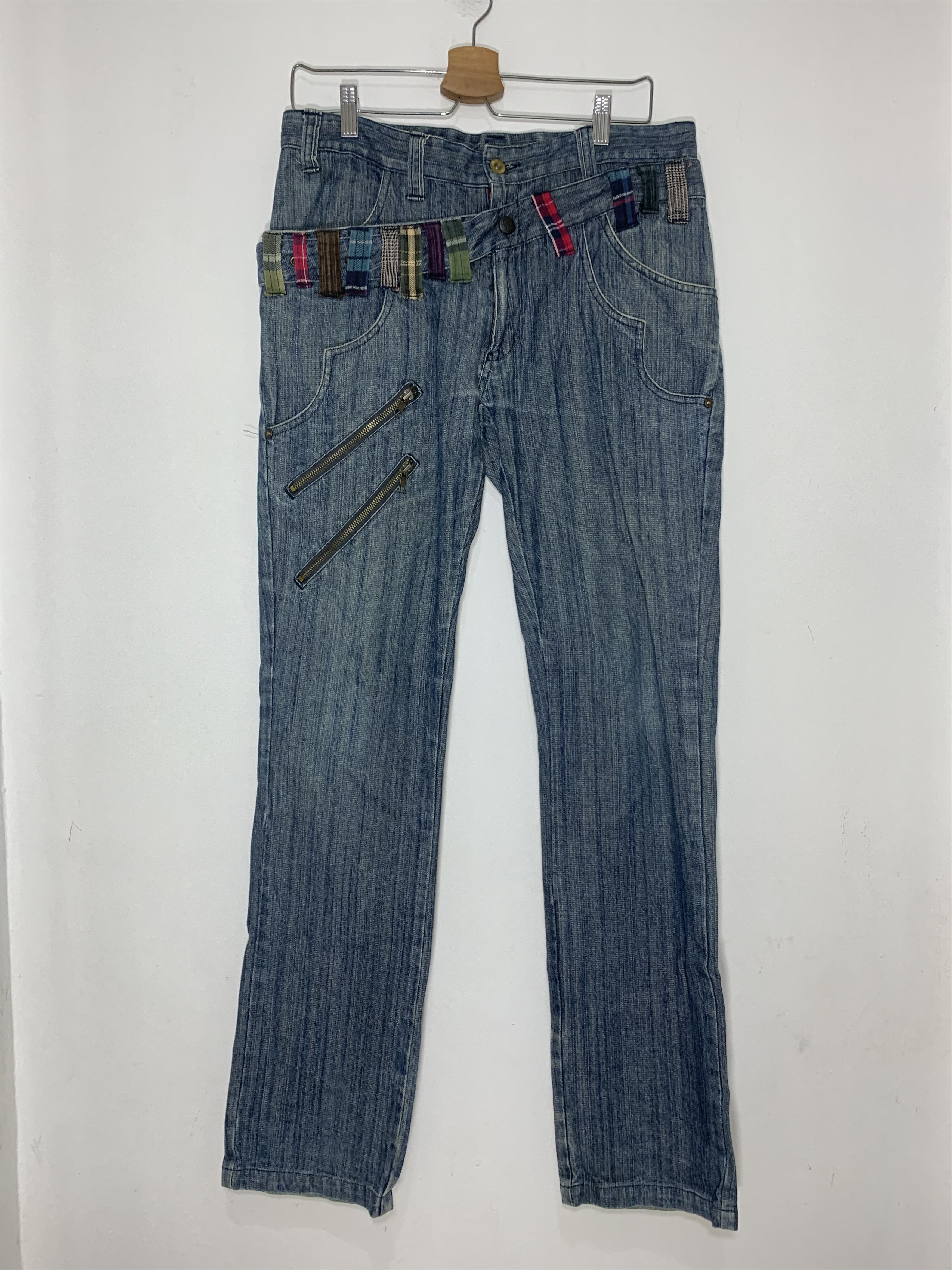 Japanese Brand × Vintage 🔥Rare🔥Double pocket and Waist jeans Size US 34 / EU 50 - 1 Thumbnail