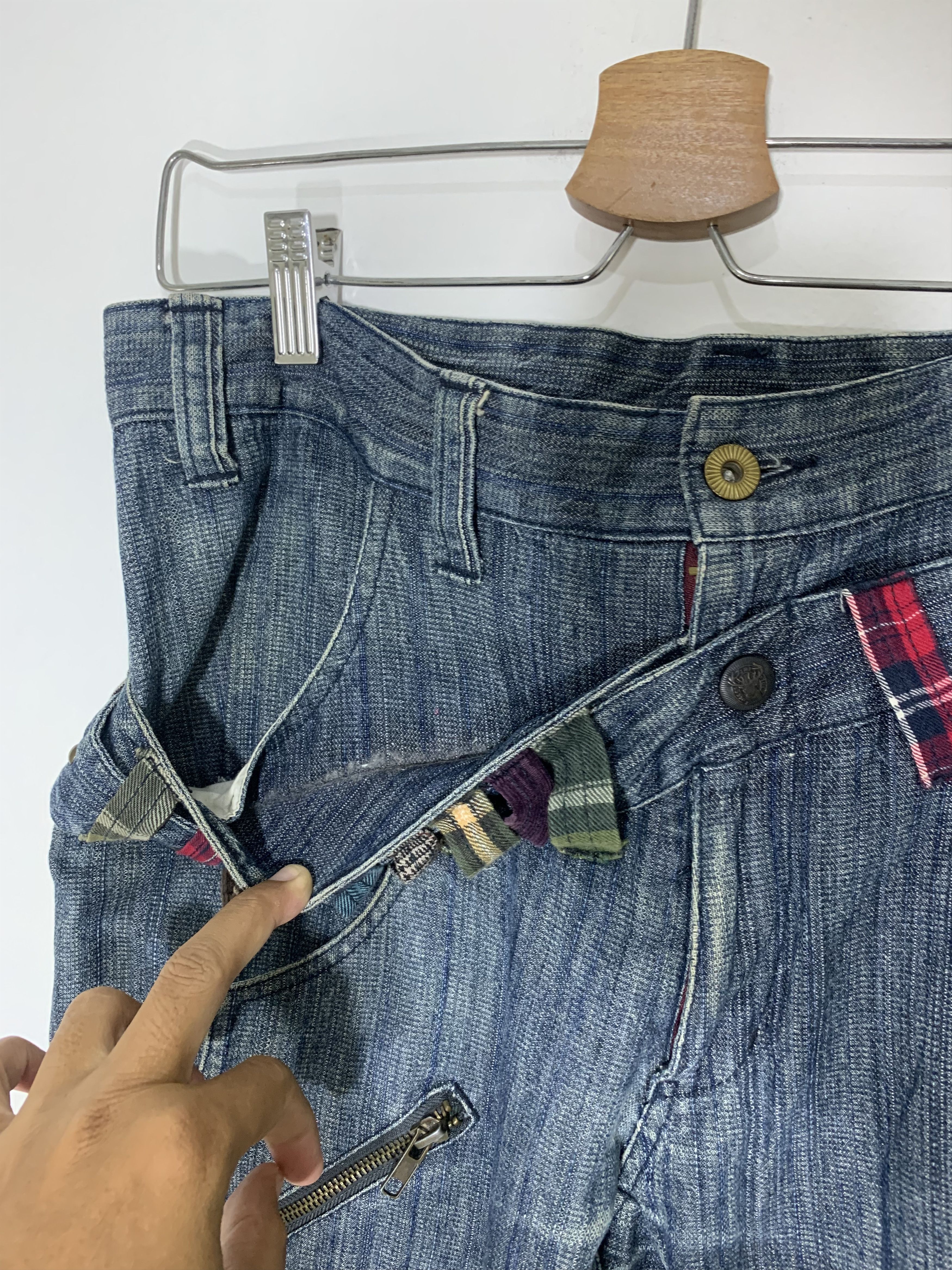 Japanese Brand × Vintage 🔥Rare🔥Double pocket and Waist jeans Size US 34 / EU 50 - 9 Thumbnail