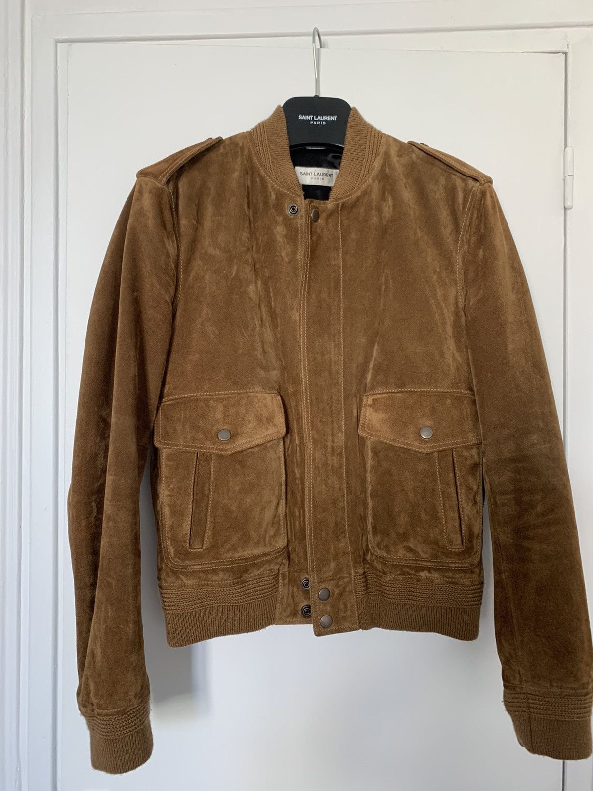 Saint Laurent Paris Suede leather jacket size 44 Size US S / EU 44-46 / 1 - 4 Thumbnail