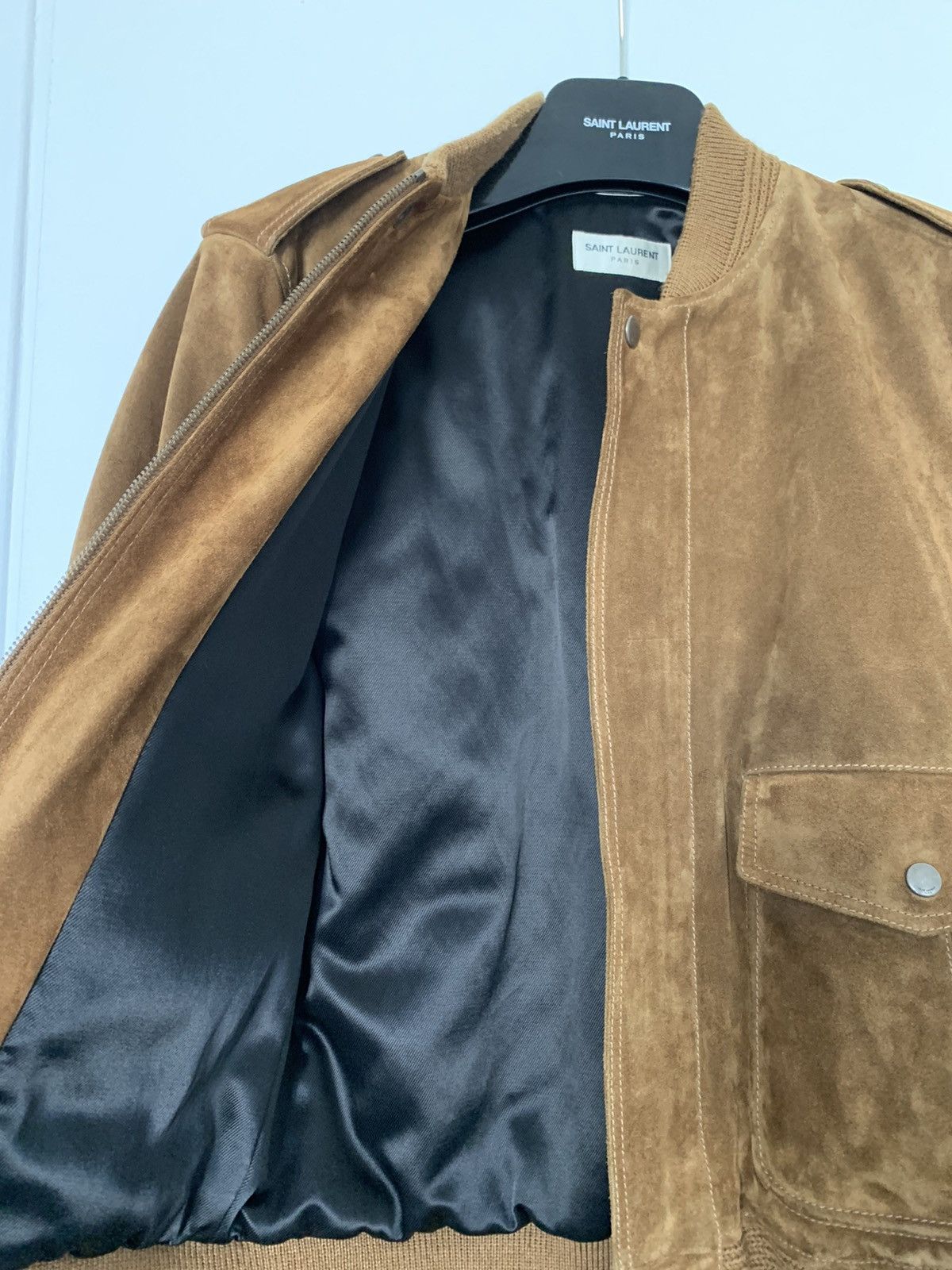 Saint Laurent Paris Suede leather jacket size 44 Size US S / EU 44-46 / 1 - 9 Thumbnail