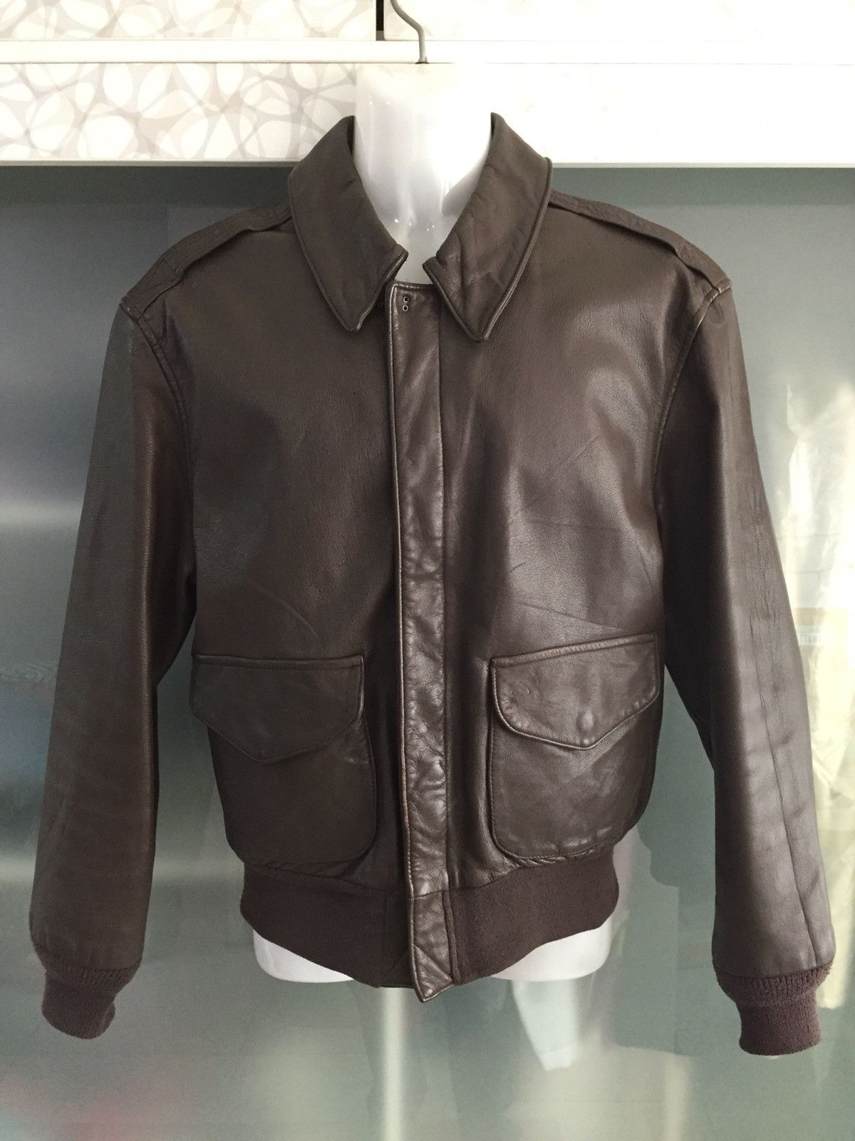 Vintage Saddlery A2 By Cooper Sportswear Mfg. Leather Flying Jacket ...