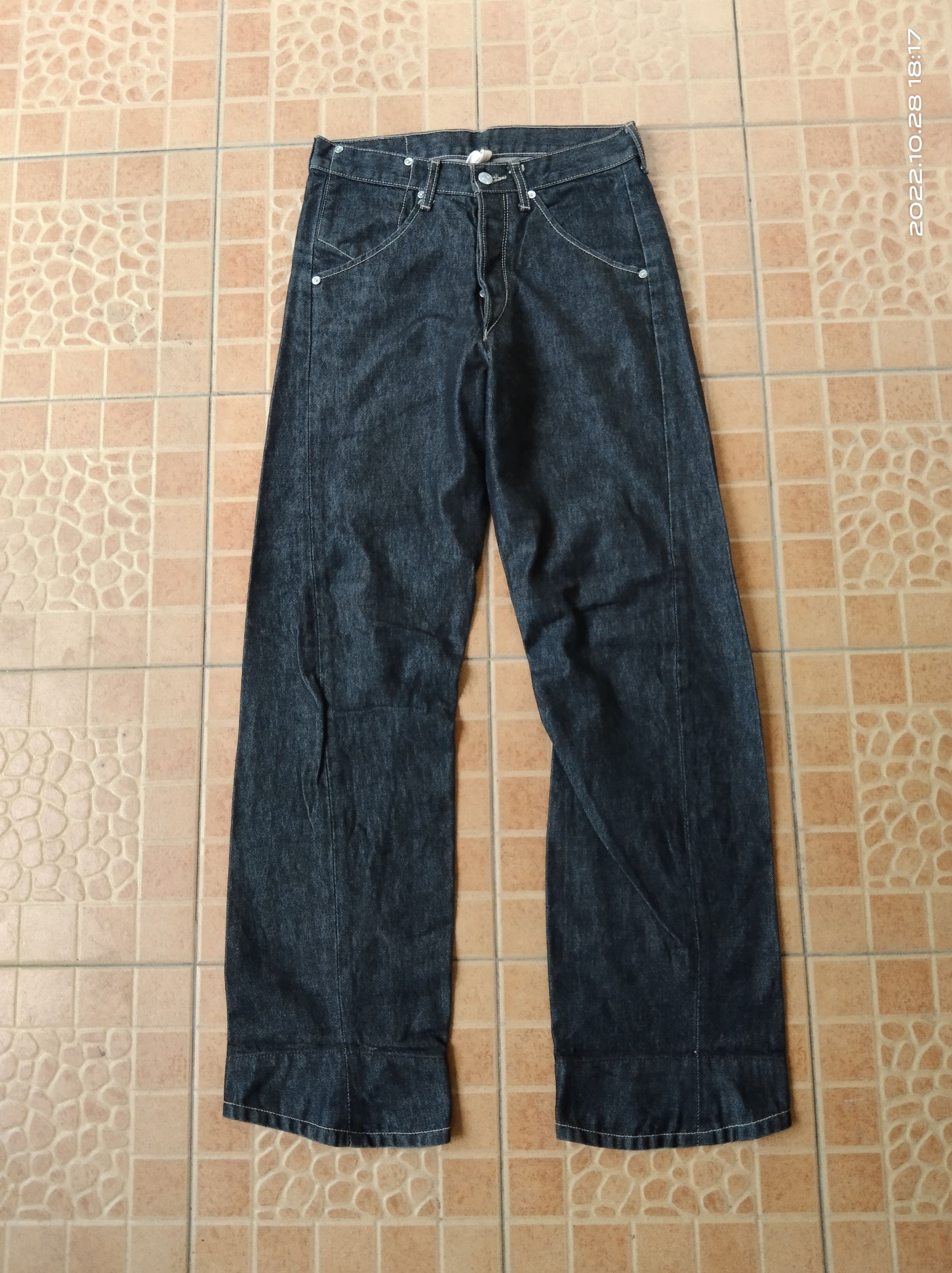Levi's Vintage Clothing LEVIS ENGINEERED LOOSE VINTAGE 2000s TWIST DENIM PANTS Size US 28 / EU 44 - 2 Thumbnail