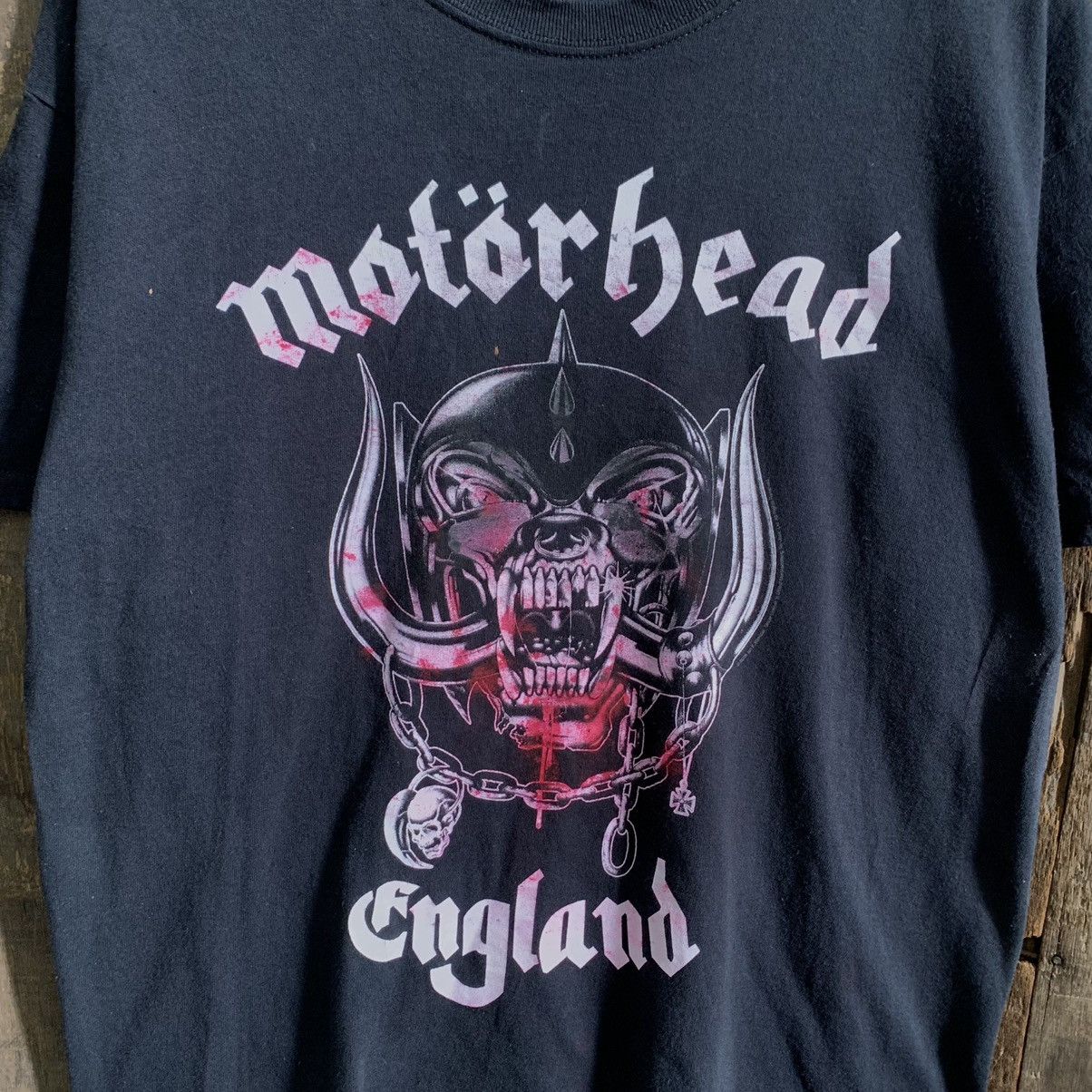 Motorhead England Men's T-Shirt - Officially Licensed 100% Cotton Band Tee - View #5