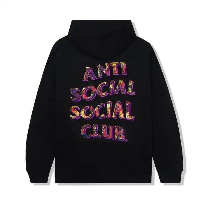 Anti social social club Layer lock black hoodie
