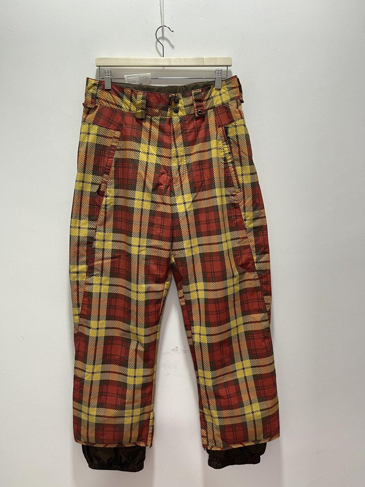 VINTAGE BURTON PLAID MULTICOLOR SKI PANTS