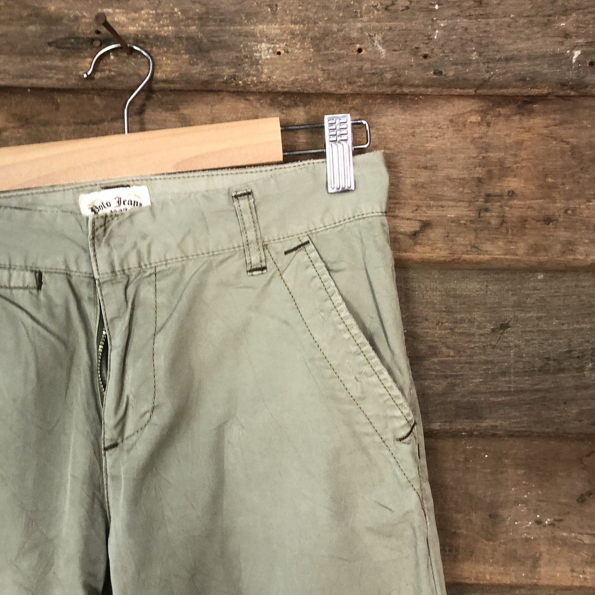 Polo Ralph Lauren Polo Jeans Cream vintage Casual Pants #7058 Size US 26 / EU 42 - 5 Thumbnail