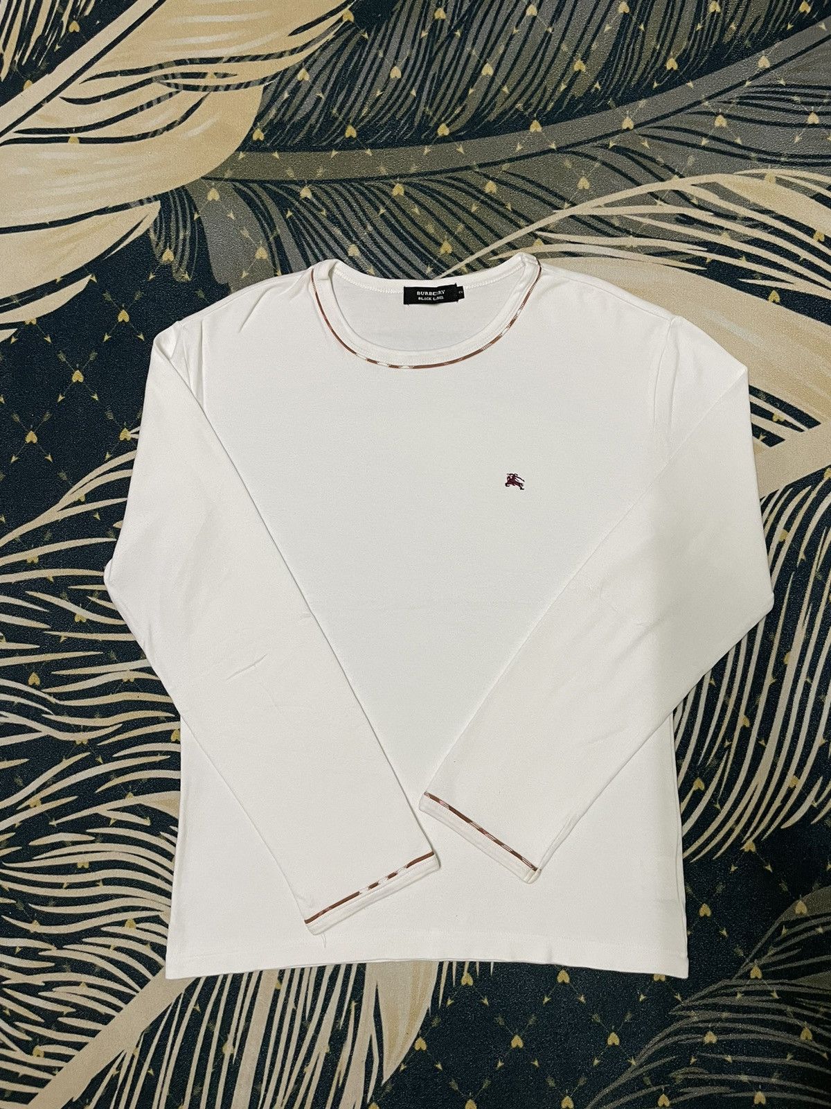 Burberry × Designer Vintage Burberry Long Sleeve Small Logo Size US S / EU 44-46 / 1 - 1 Thumbnail