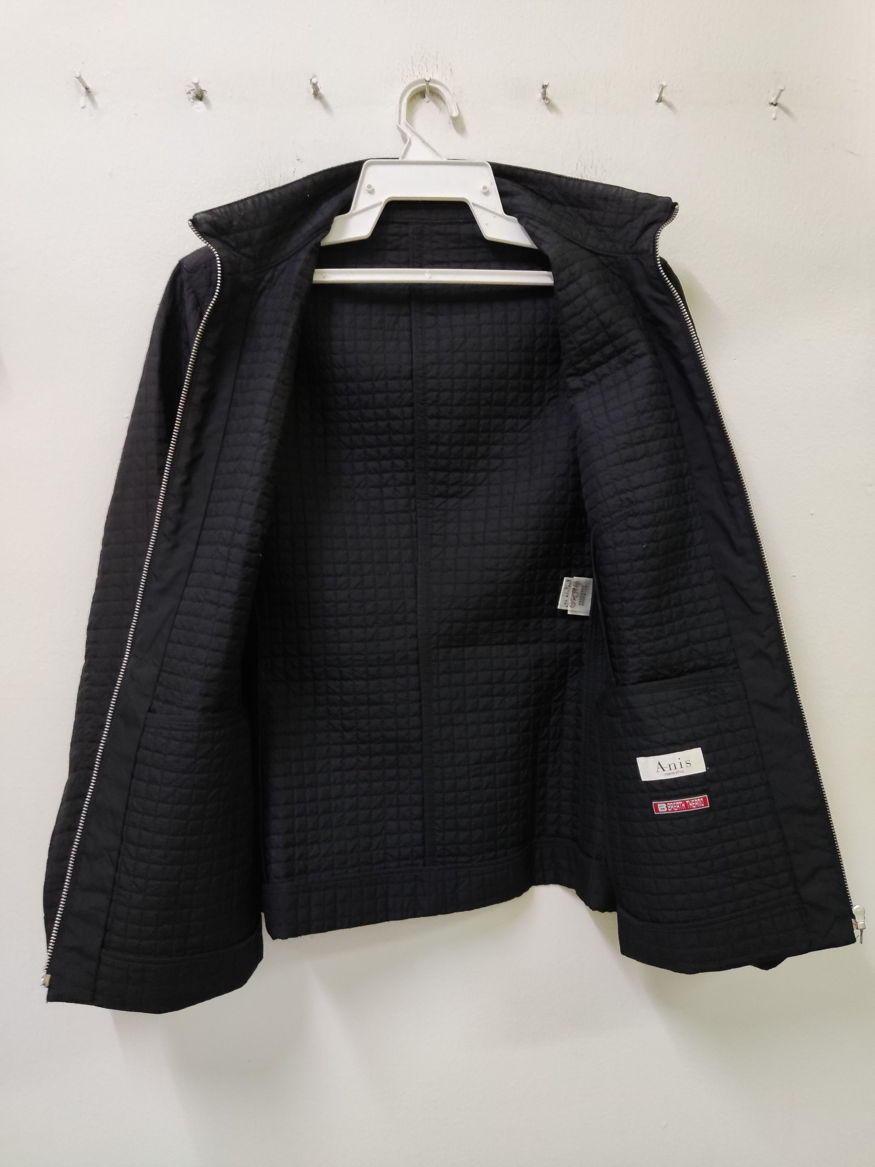 Japanese Brand Anis Tokyo Breath Thermo Black Zipper Jacket Size L / US 10 / IT 46 - 7 Thumbnail