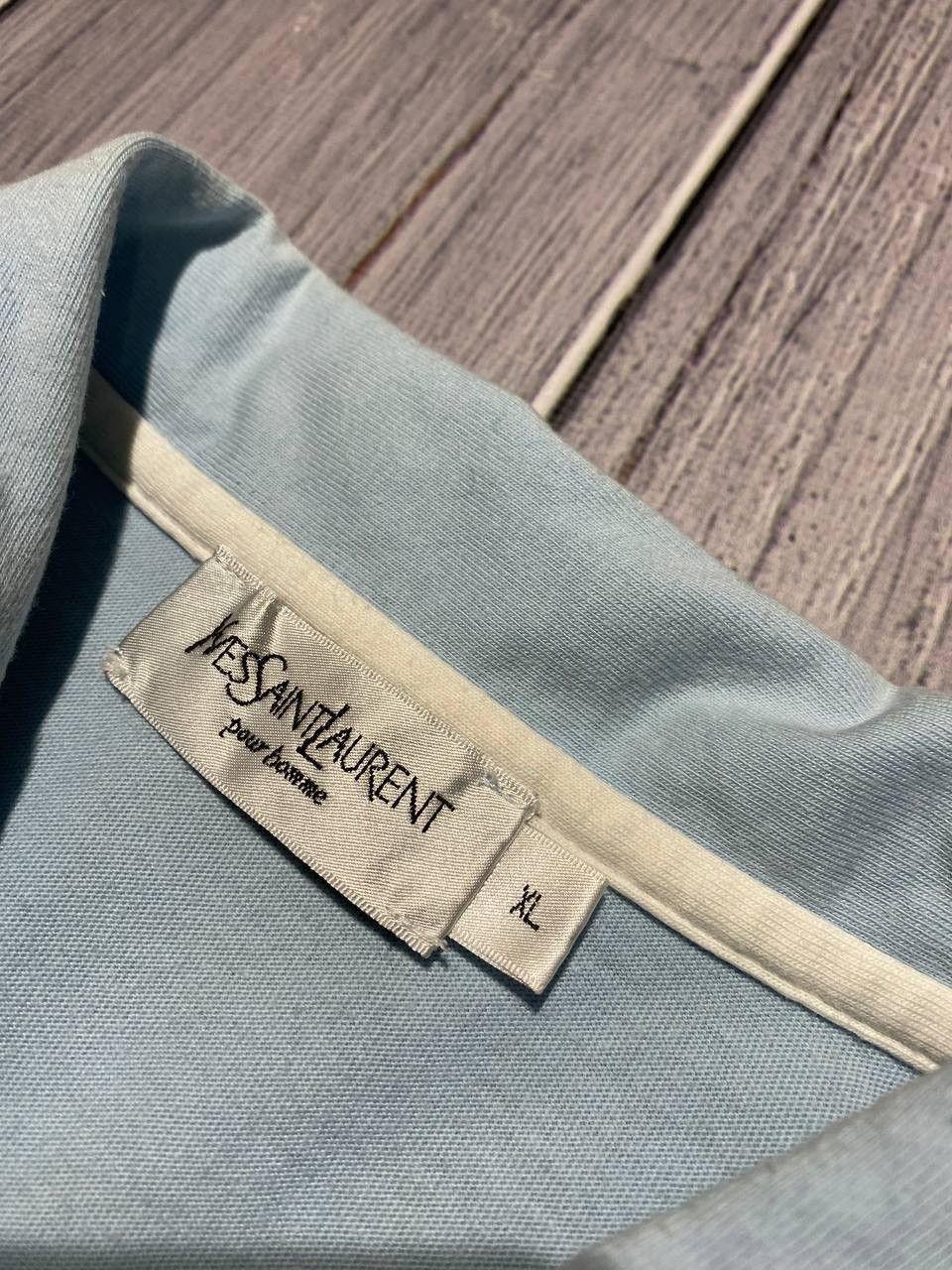 Yves Saint Laurent Vintage Yves Saint Laurent Polo Shirt YSL Striped Size US L / EU 52-54 / 3 - 7 Thumbnail
