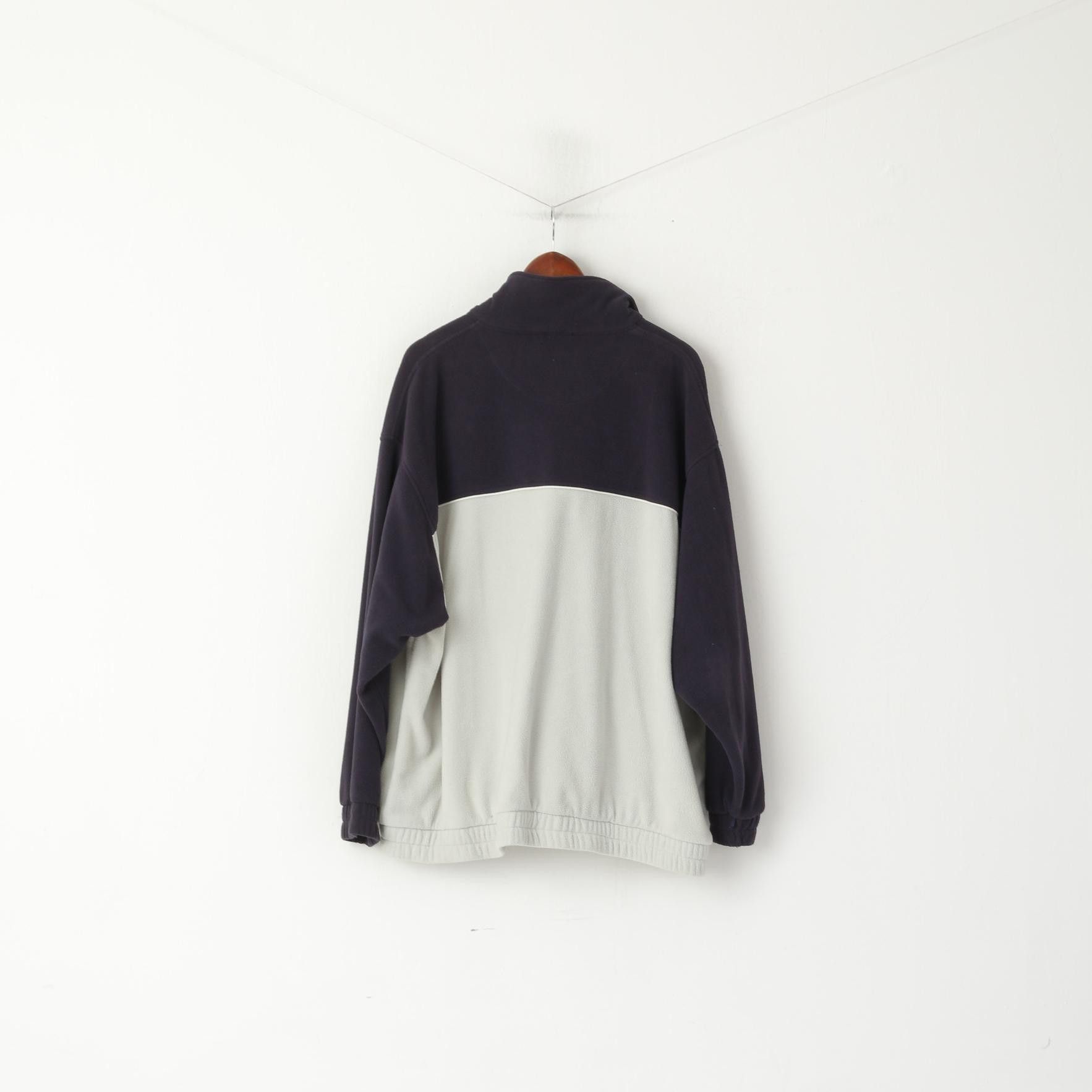 Vintage Snowdonia Men 2XL Fleece Top Grey Navy Soft Zip Up 8622 Size US XXL / EU 58 / 5 - 6 Thumbnail