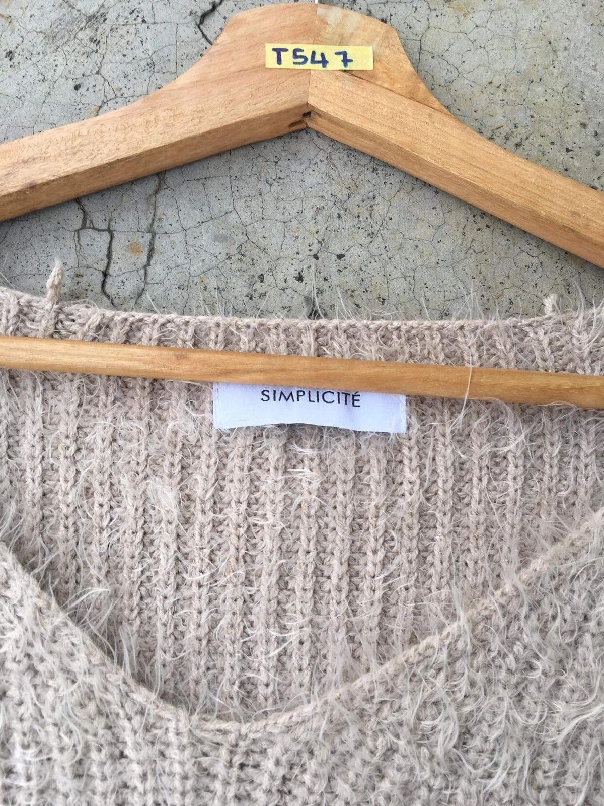 Aran Isles Knitwear × Homespun Knitwear 📌SIMPLICITE Mohair/Fleece Memeri Knitting Like Crop Top Size US M / EU 48-50 / 2 - 6 Thumbnail