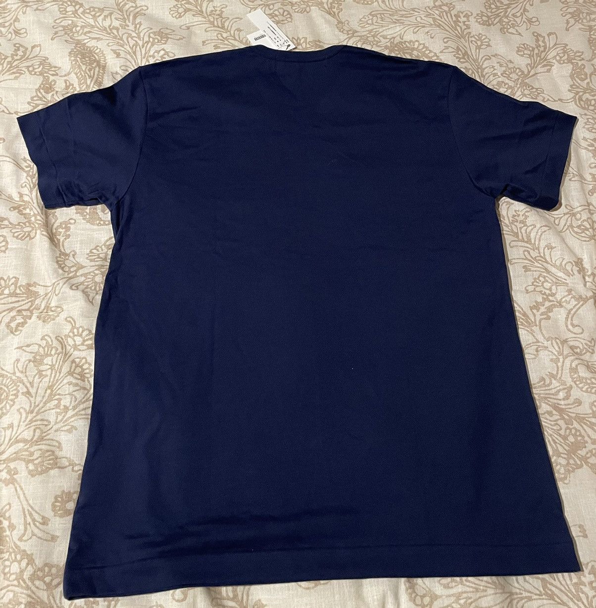 Comme des Garcons COMME des GARÇONS Play Text T-Shirt Navy Size US XXL / EU 58 / 5 - 5 Thumbnail