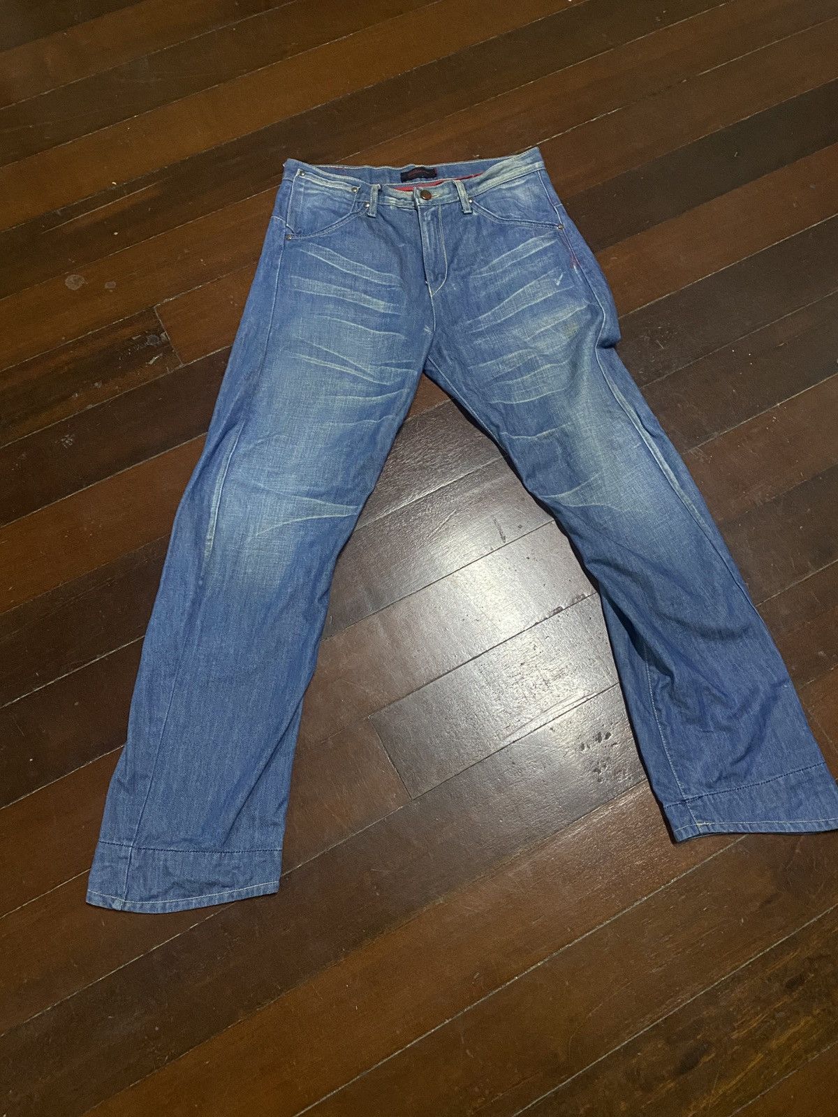 Levi's SUPER SAIYAN RARE vintage LEVI’S ENGINEERED JEANS japan made Size US 35 - 3 Thumbnail