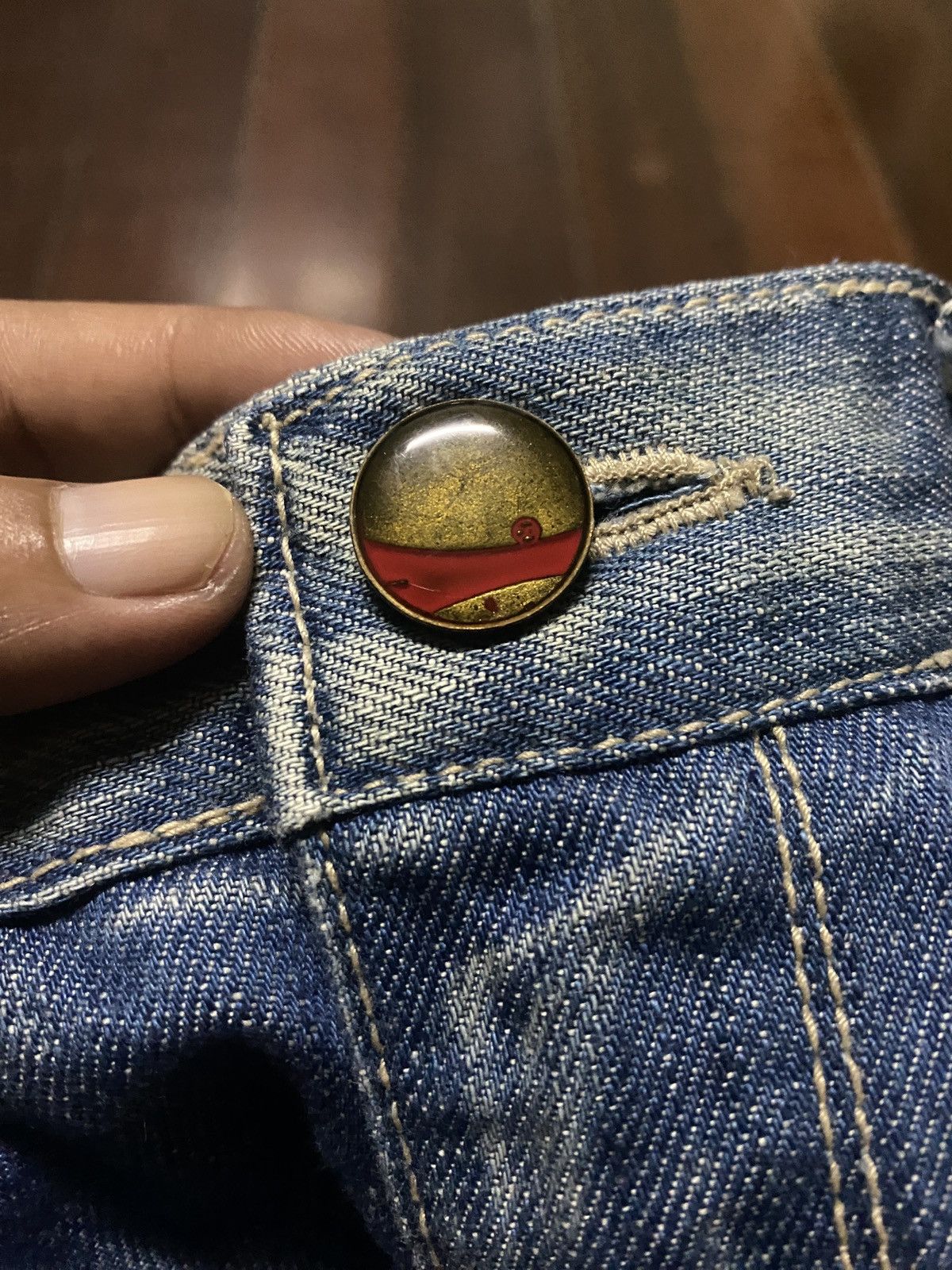 Levi's SUPER SAIYAN RARE vintage LEVI’S ENGINEERED JEANS japan made Size US 35 - 11 Thumbnail