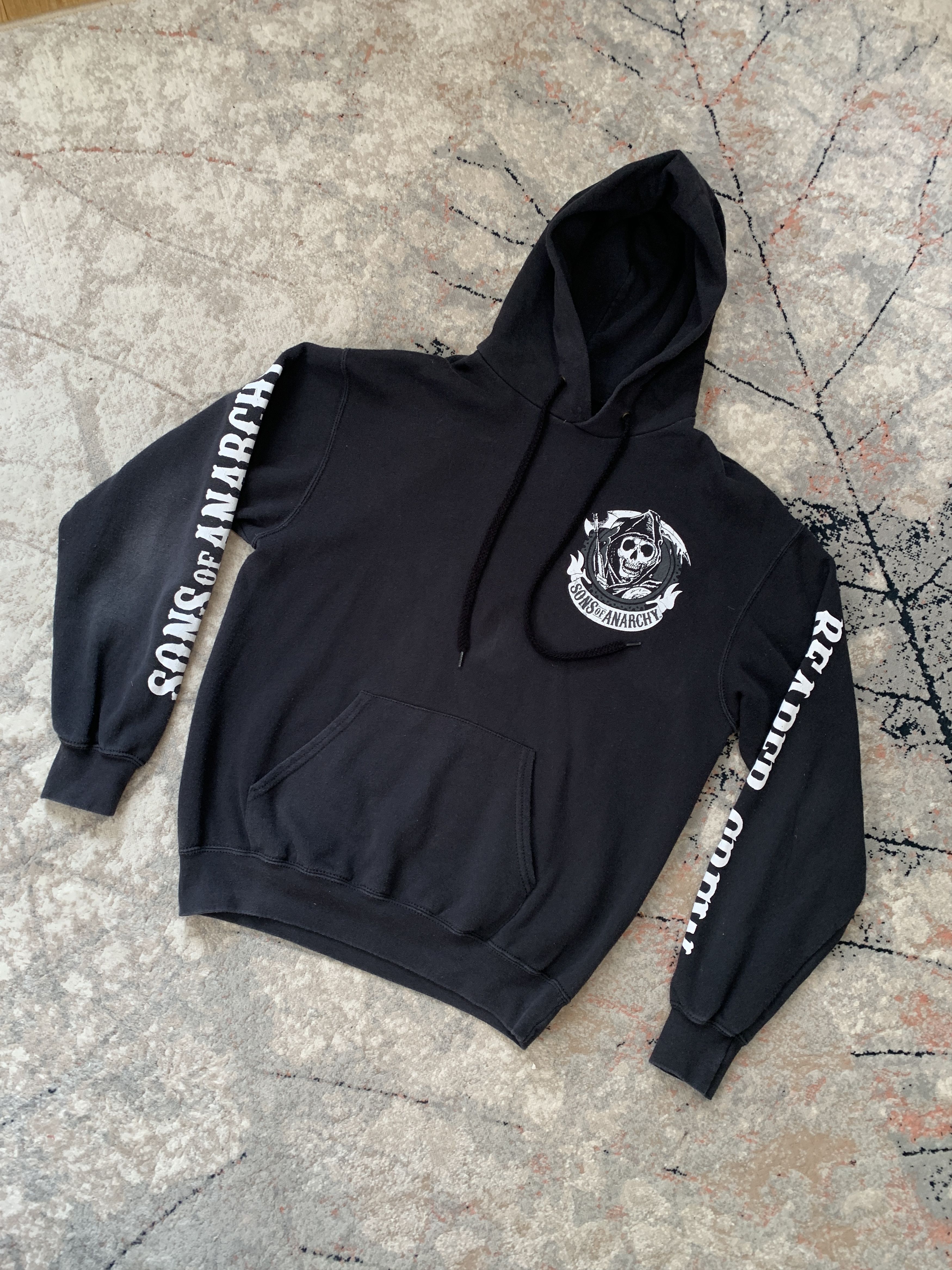 Band Tees × Vintage Vintage Sons Of Anarchy Outlaw Reaper Crew Hoodie Size US M / EU 48-50 / 2 - 2 Thumbnail