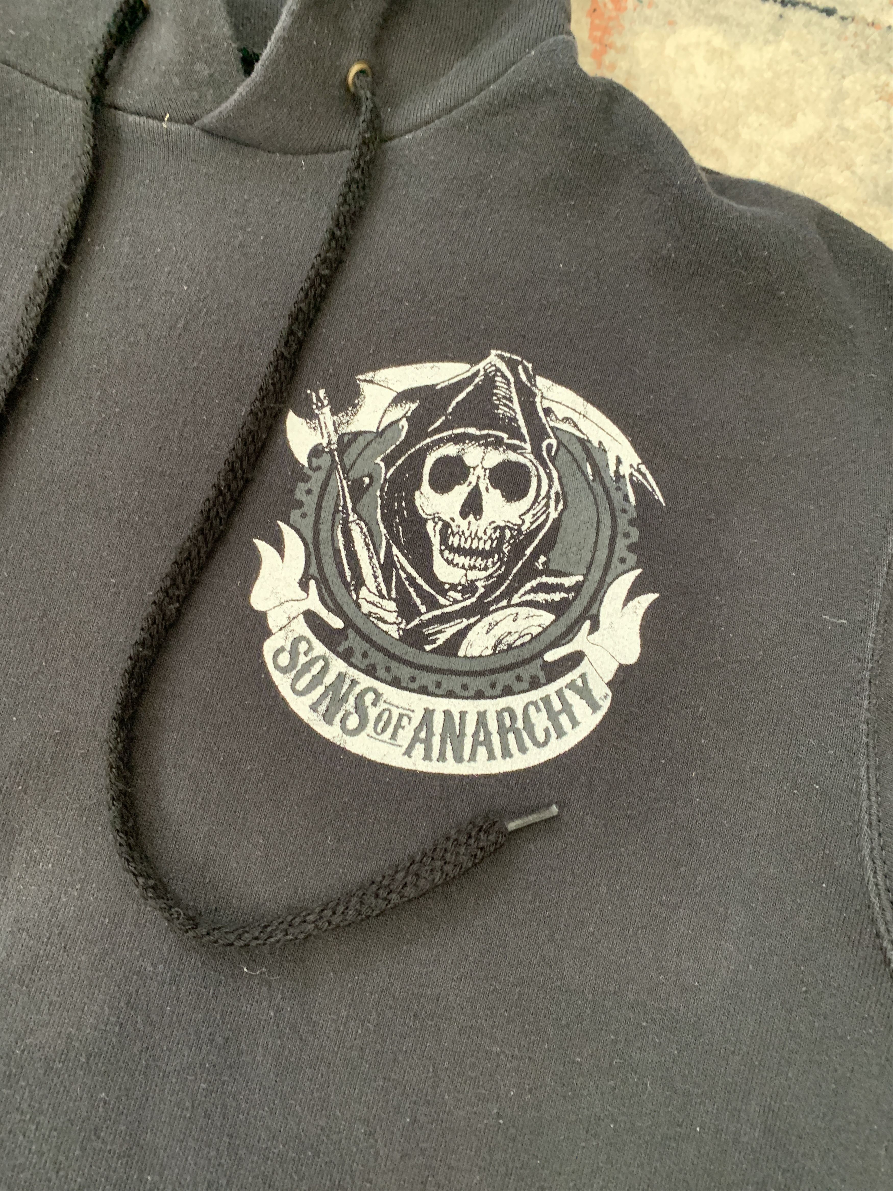 Band Tees × Vintage Vintage Sons Of Anarchy Outlaw Reaper Crew Hoodie Size US M / EU 48-50 / 2 - 9 Thumbnail