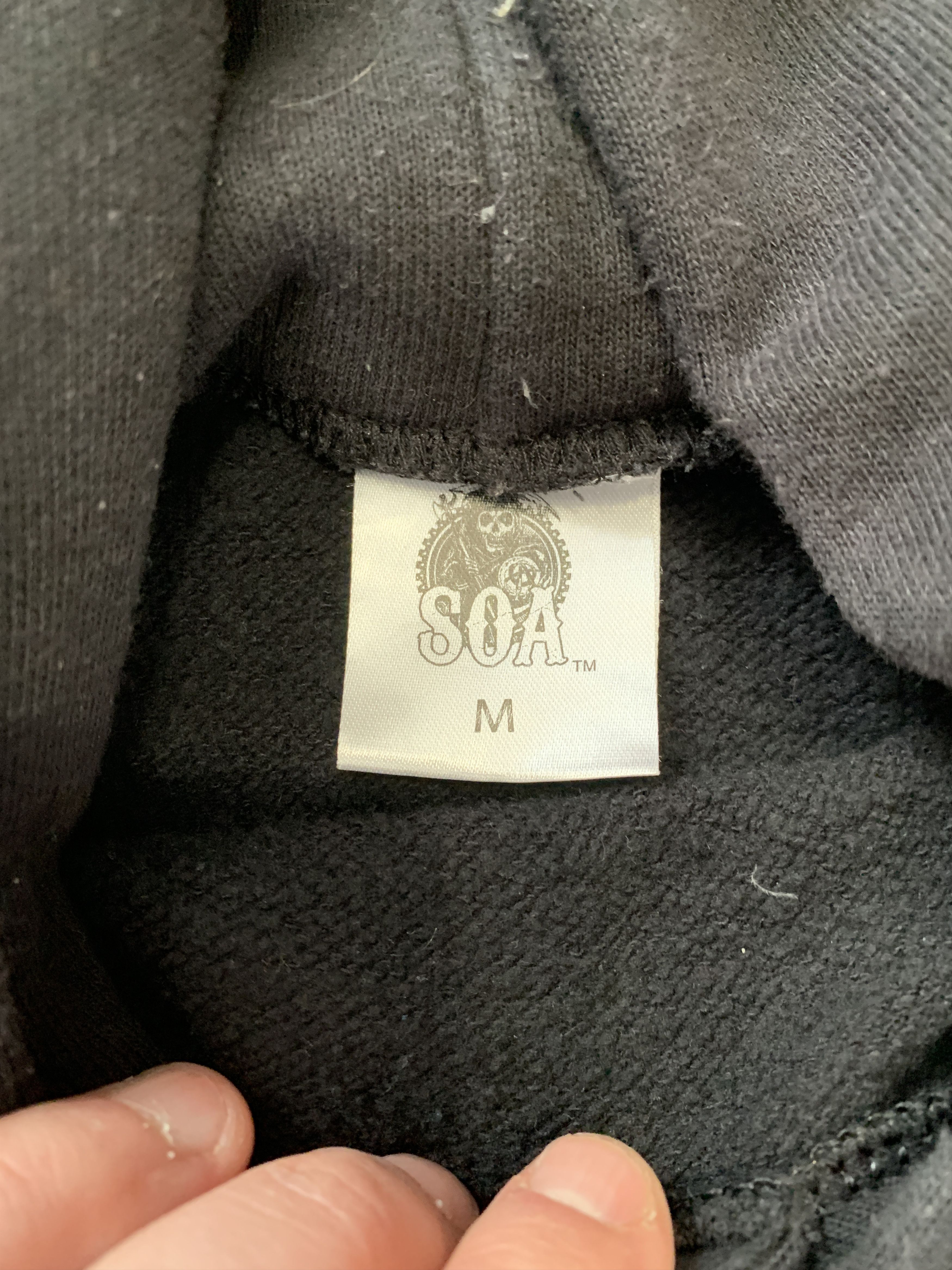 Band Tees × Vintage Vintage Sons Of Anarchy Outlaw Reaper Crew Hoodie Size US M / EU 48-50 / 2 - 5 Thumbnail