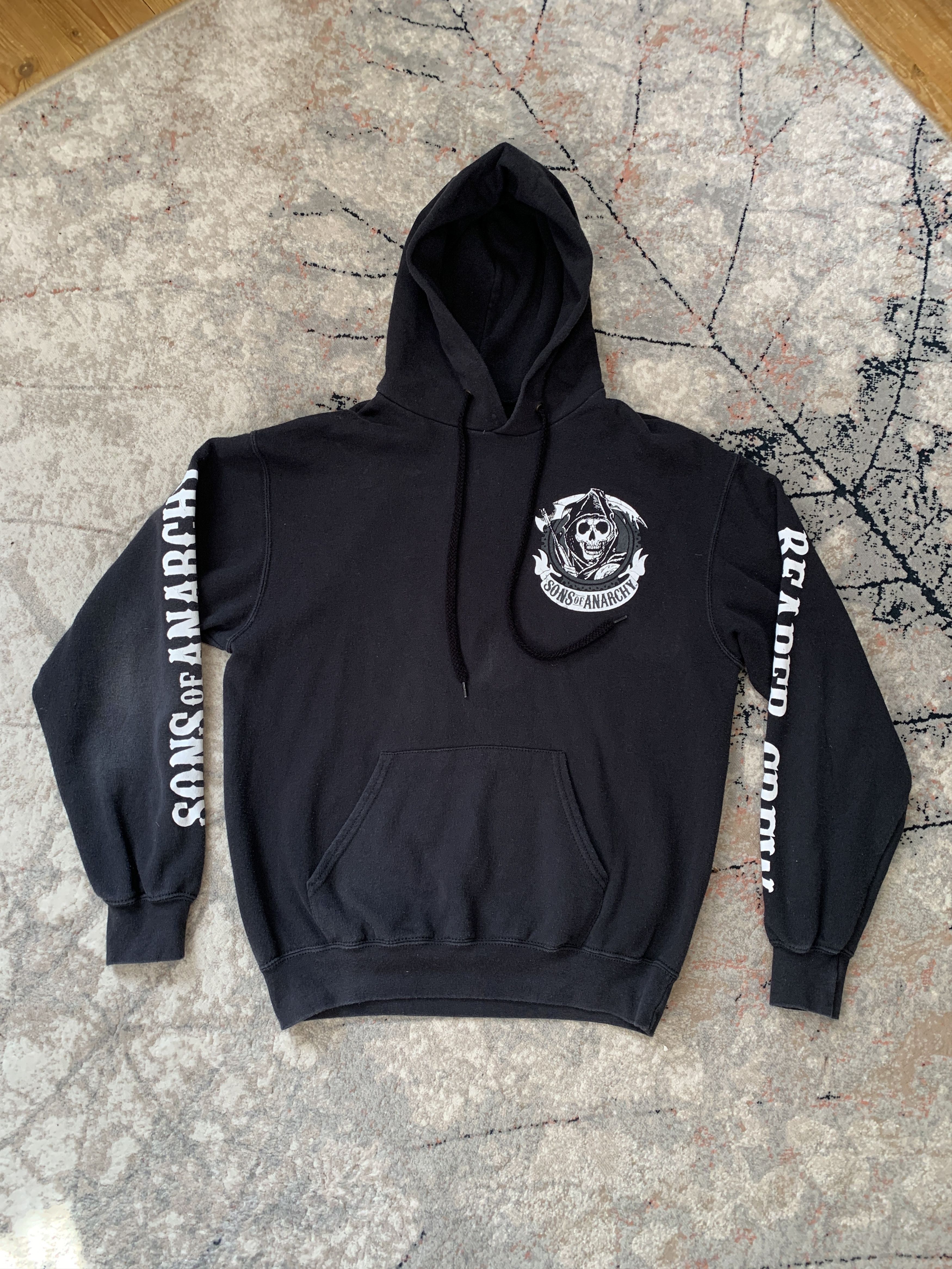 Band Tees × Vintage Vintage Sons Of Anarchy Outlaw Reaper Crew Hoodie Size US M / EU 48-50 / 2 - 1 Thumbnail