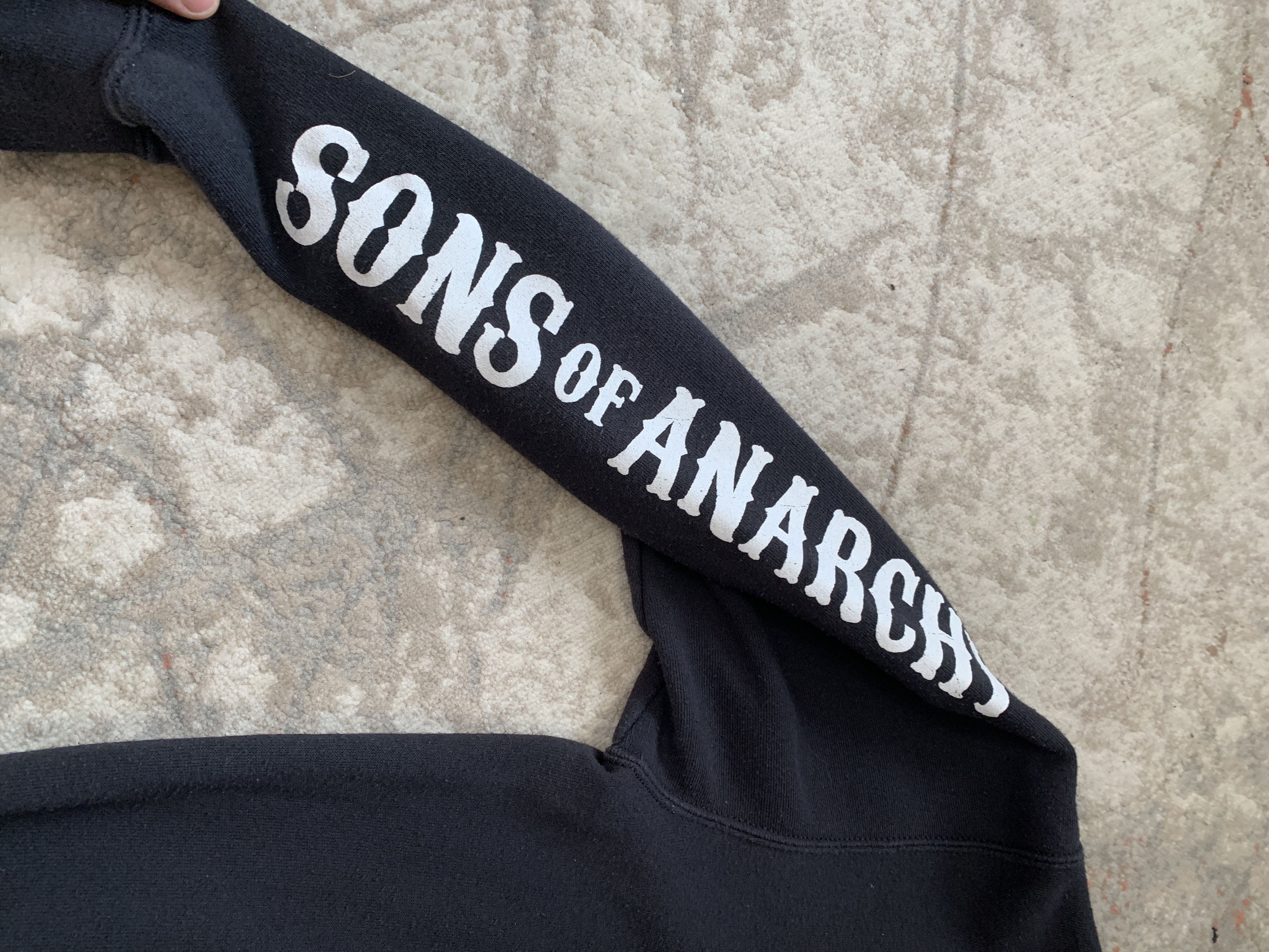 Band Tees × Vintage Vintage Sons Of Anarchy Outlaw Reaper Crew Hoodie Size US M / EU 48-50 / 2 - 11 Thumbnail