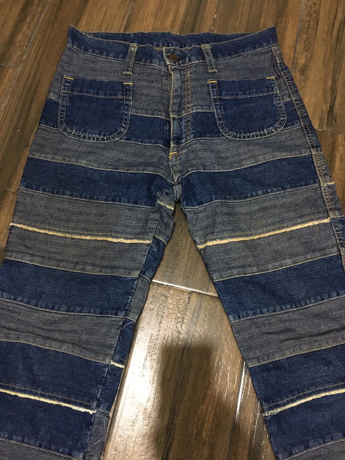 Hysteric Glamour 🔥STEALS🔥Hysteric Kinky Jeans Paneled Patchwork Hagi Denim Size US 29 - 2 Thumbnail