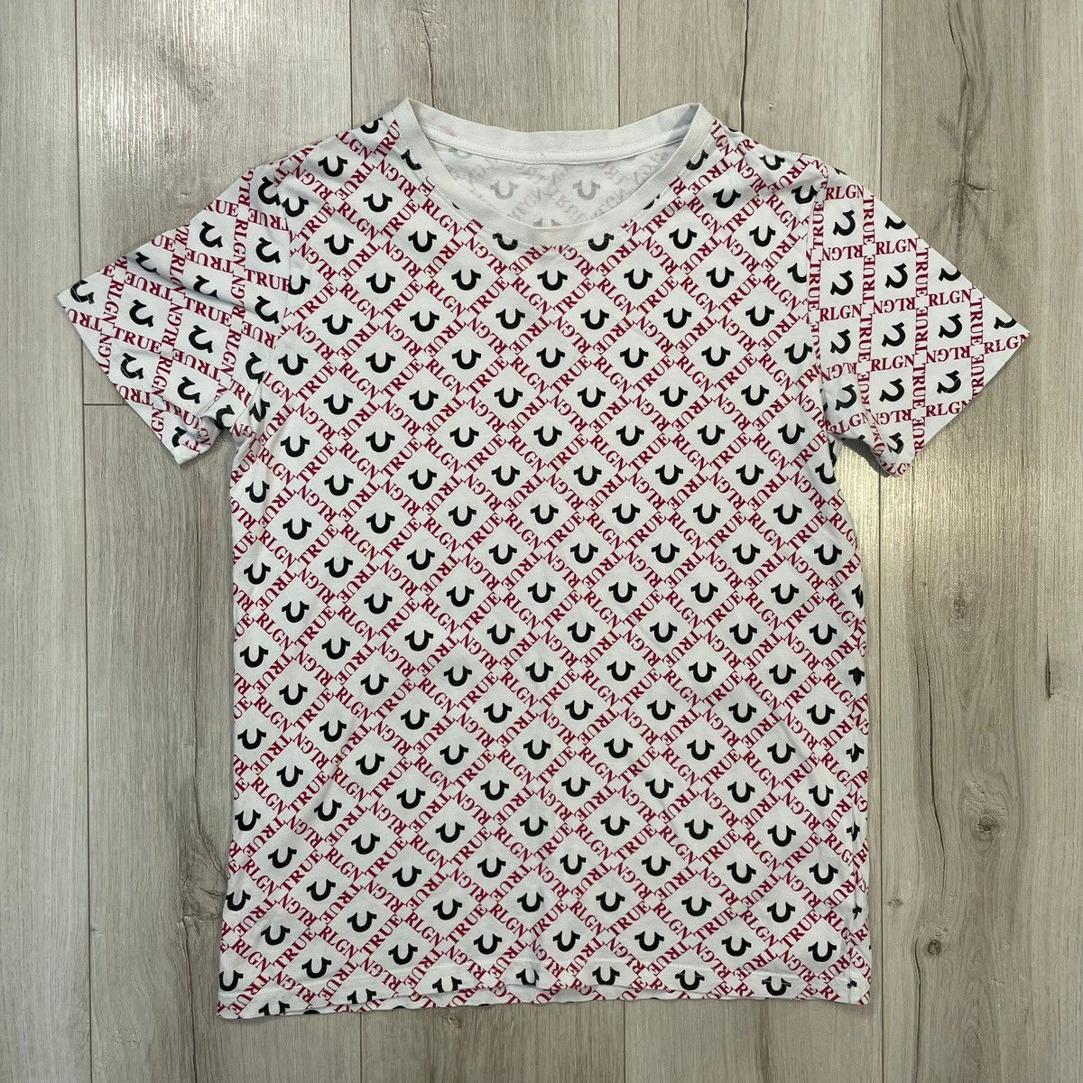 True Religion patterned tee T-shirt y2k drip 00s