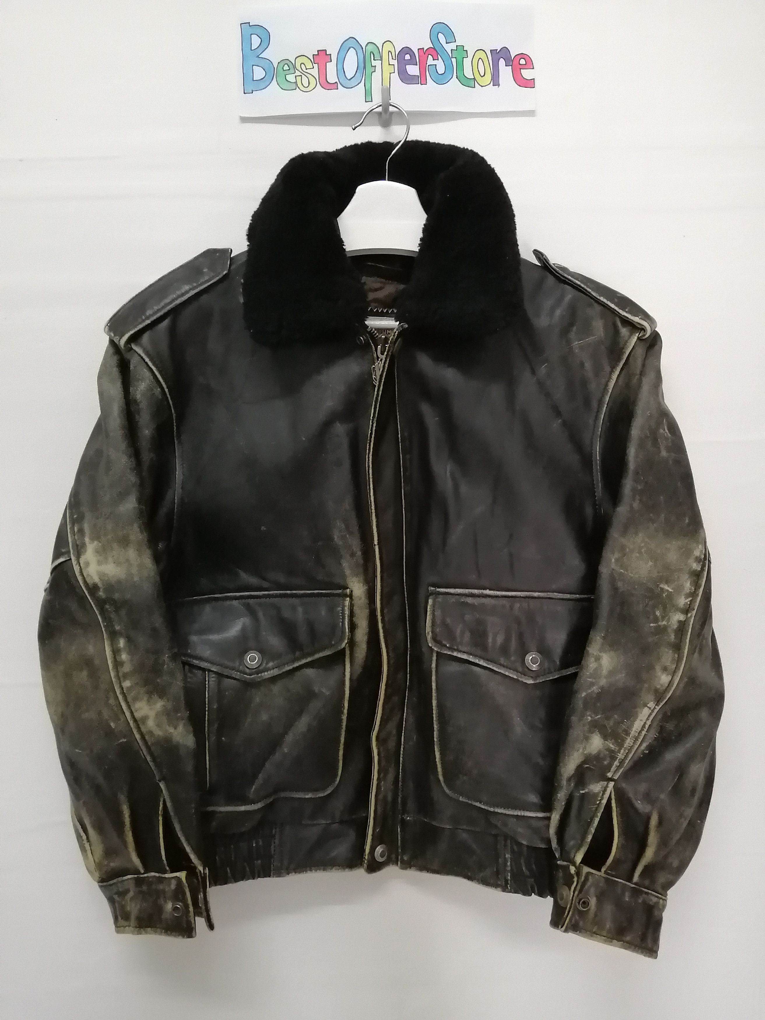 Harley Davidson Vintage HARLEY DAVIDSON Screamin' Eagle Leather Jacket Size US L / EU 52-54 / 3 - 19 Thumbnail