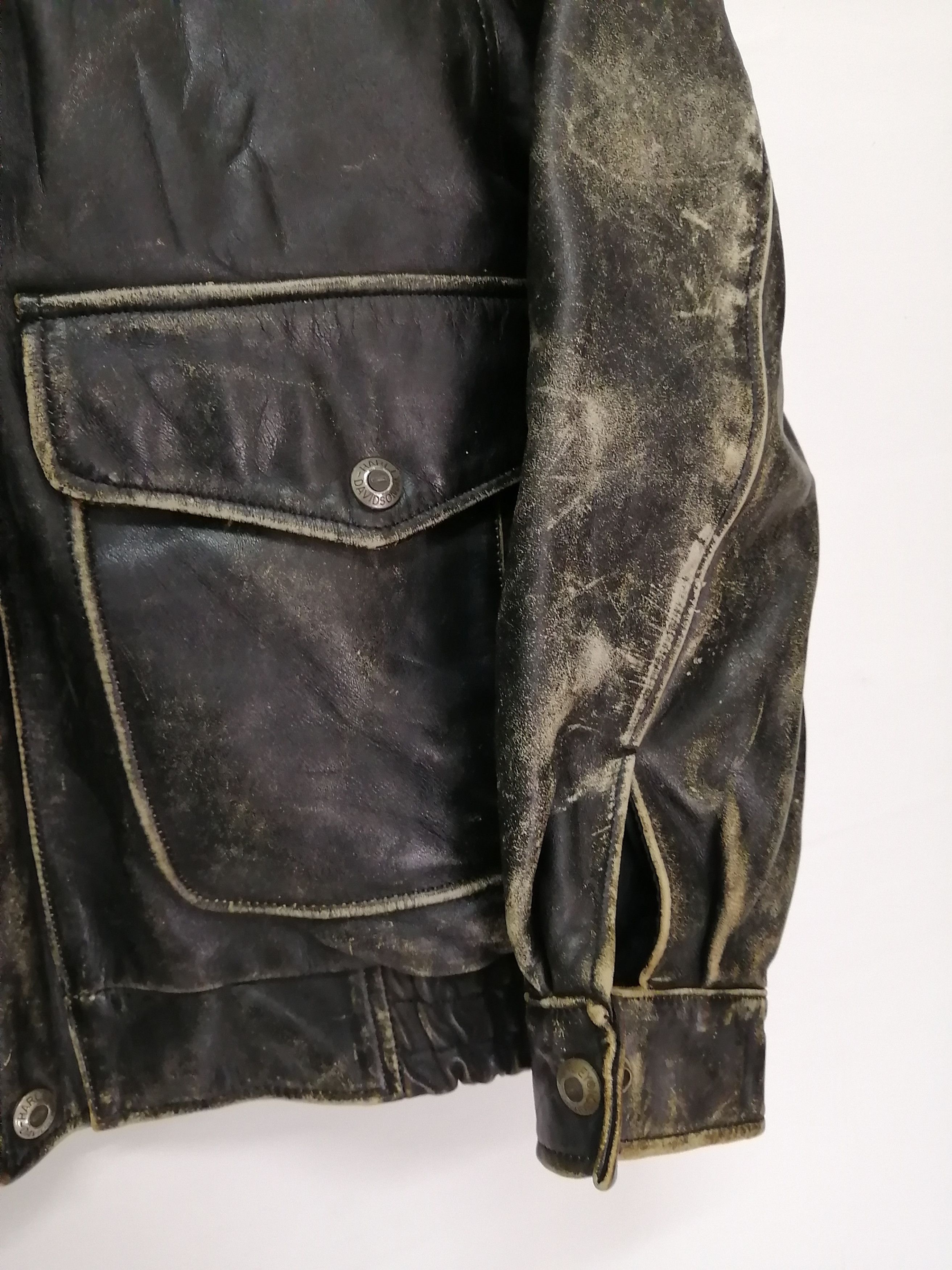 Harley Davidson Vintage HARLEY DAVIDSON Screamin' Eagle Leather Jacket Size US L / EU 52-54 / 3 - 12 Thumbnail