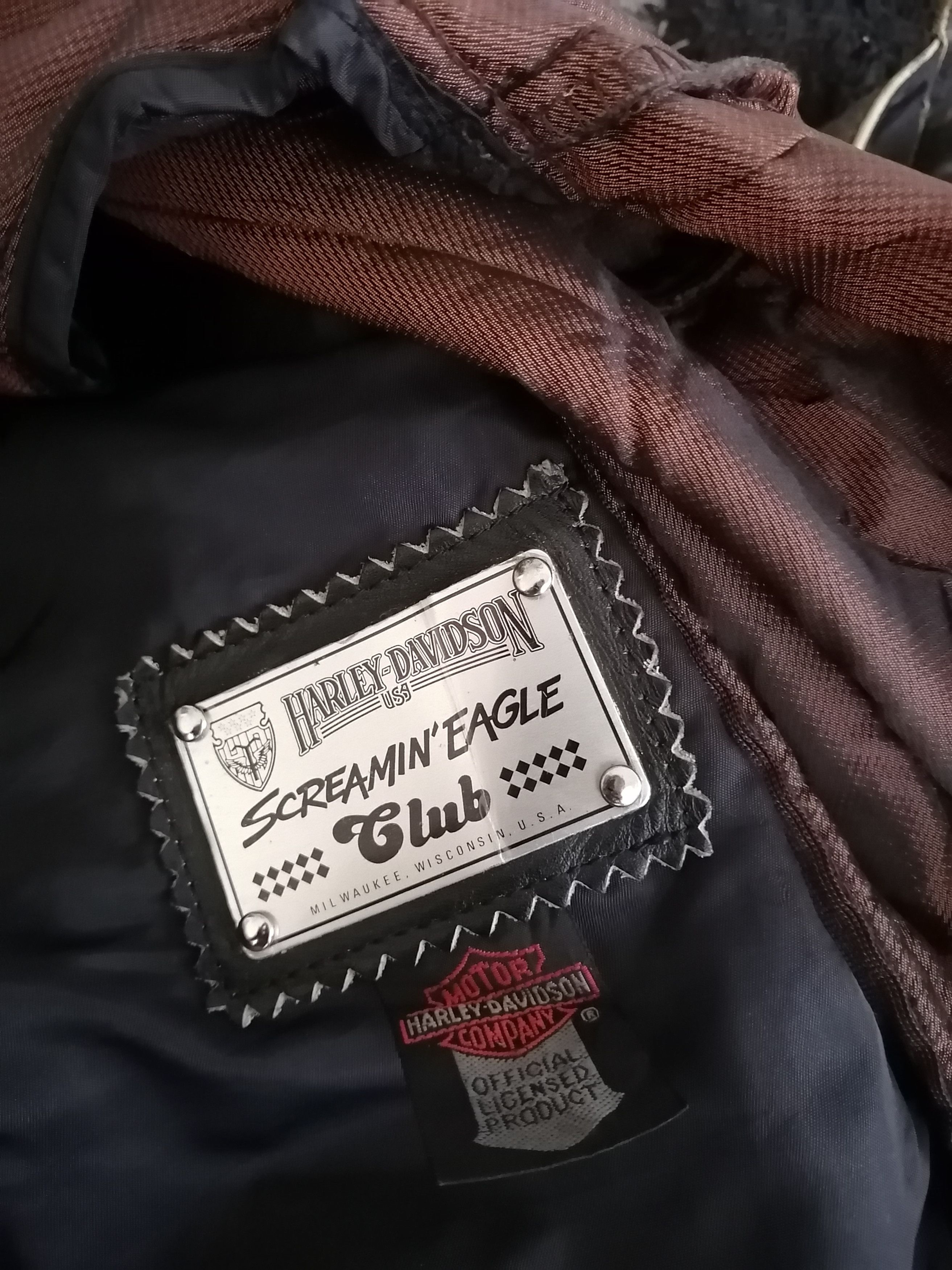 Harley Davidson Vintage HARLEY DAVIDSON Screamin' Eagle Leather Jacket Size US L / EU 52-54 / 3 - 2 Thumbnail