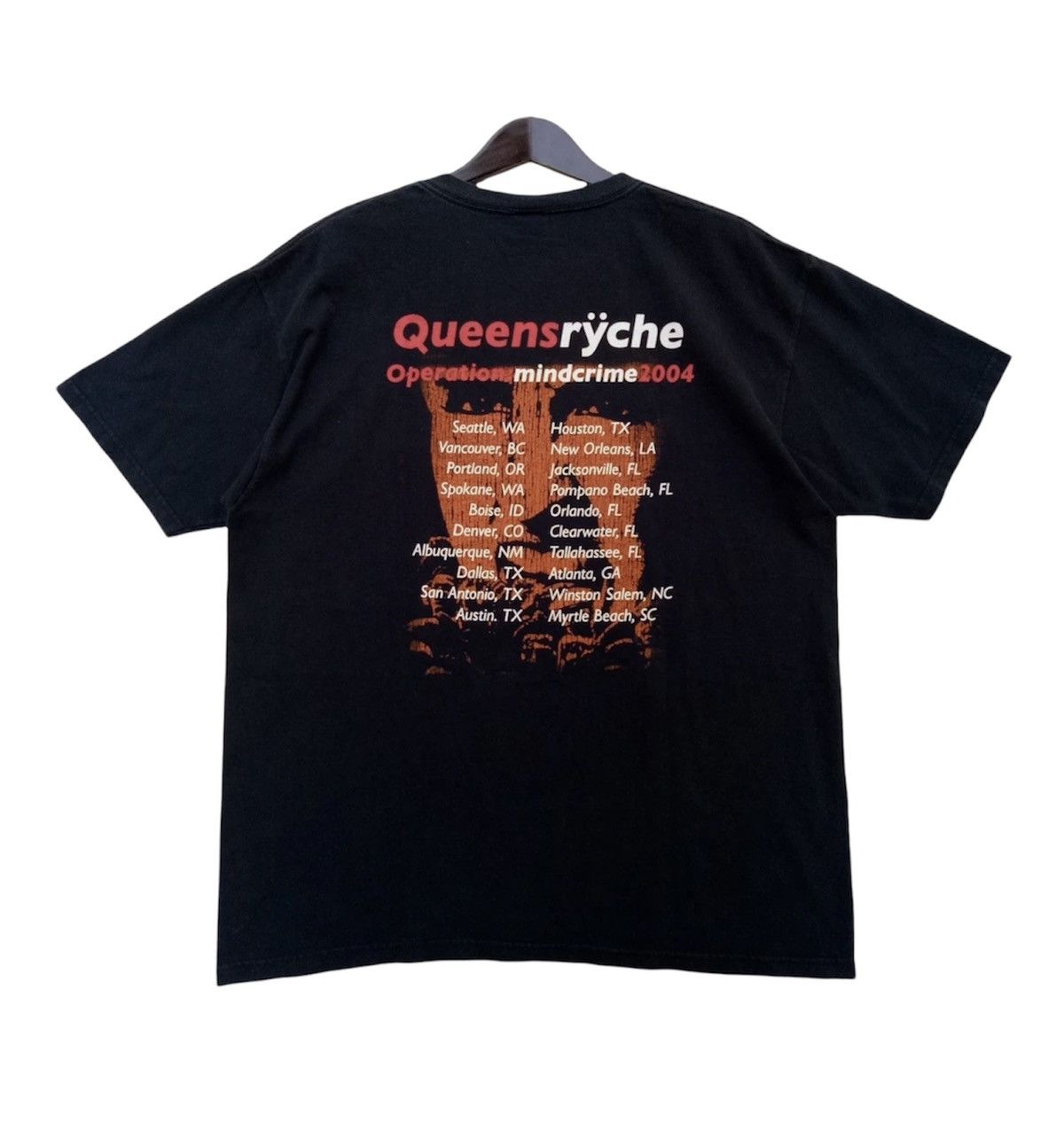Band Tees 💥VINTAGE QUEENSRYCHE operation heavy metal band tee shirt Size US XL / EU 56 / 4 - 2 Thumbnail