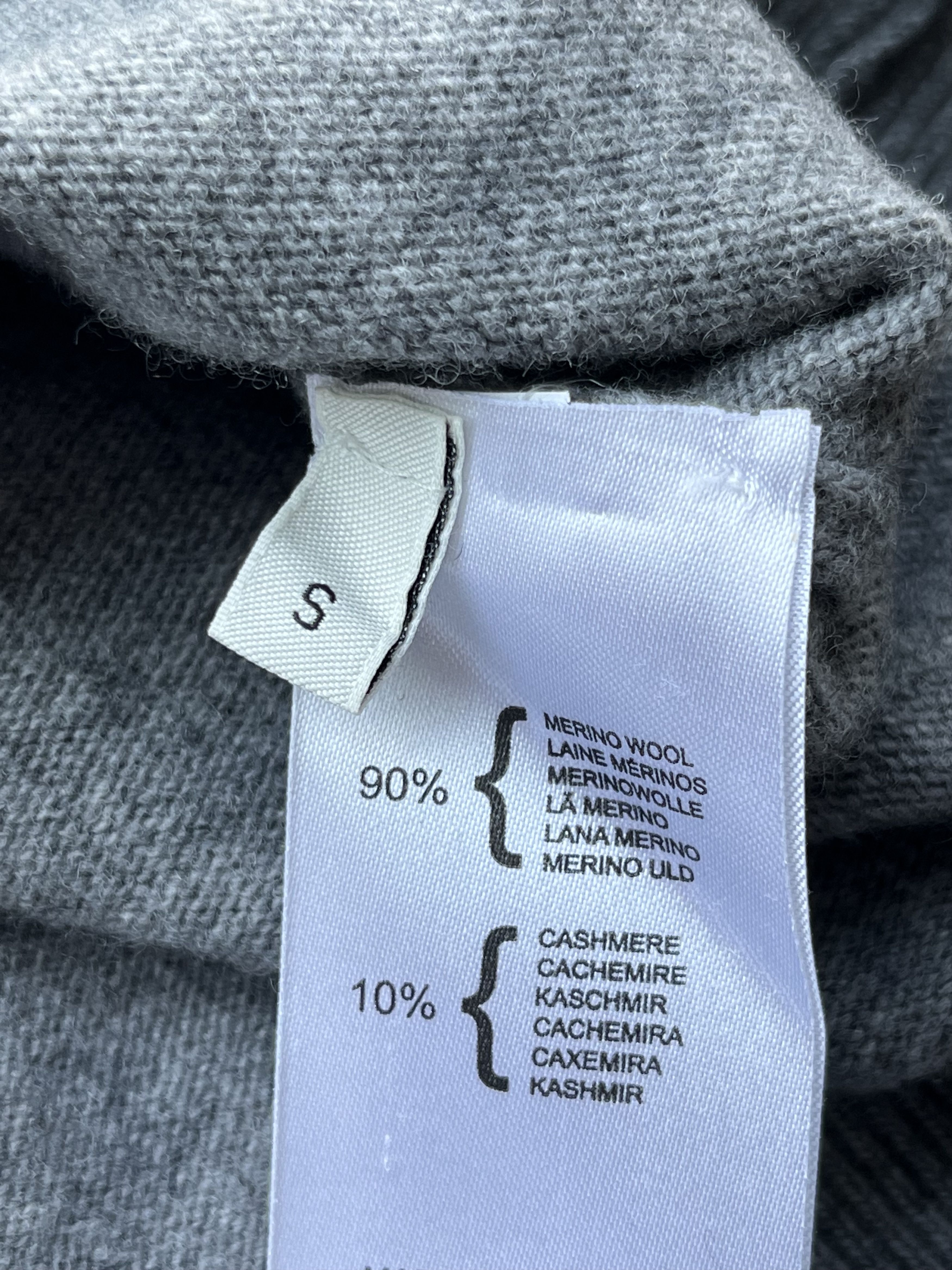 Pringle Of Scotland Pringle of Scotland Mens Half Zip Cashmere Mix Grey Sweater Size US S / EU 44-46 / 1 - 11 Thumbnail