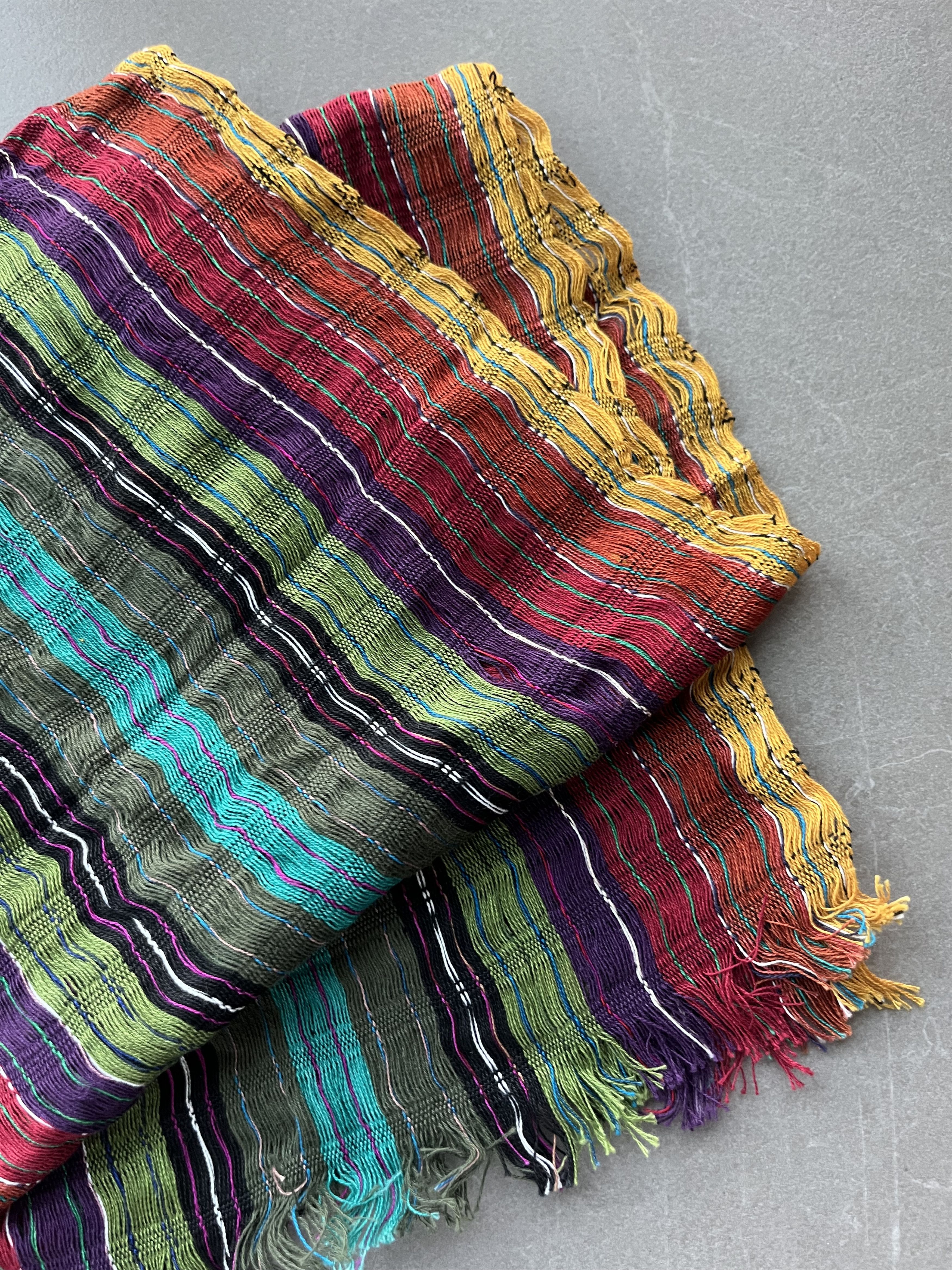 Mexican Threads Mexico Central America Ethnic Hippies Nomad Hand Made Scarf Size ONE SIZE - 5 Thumbnail
