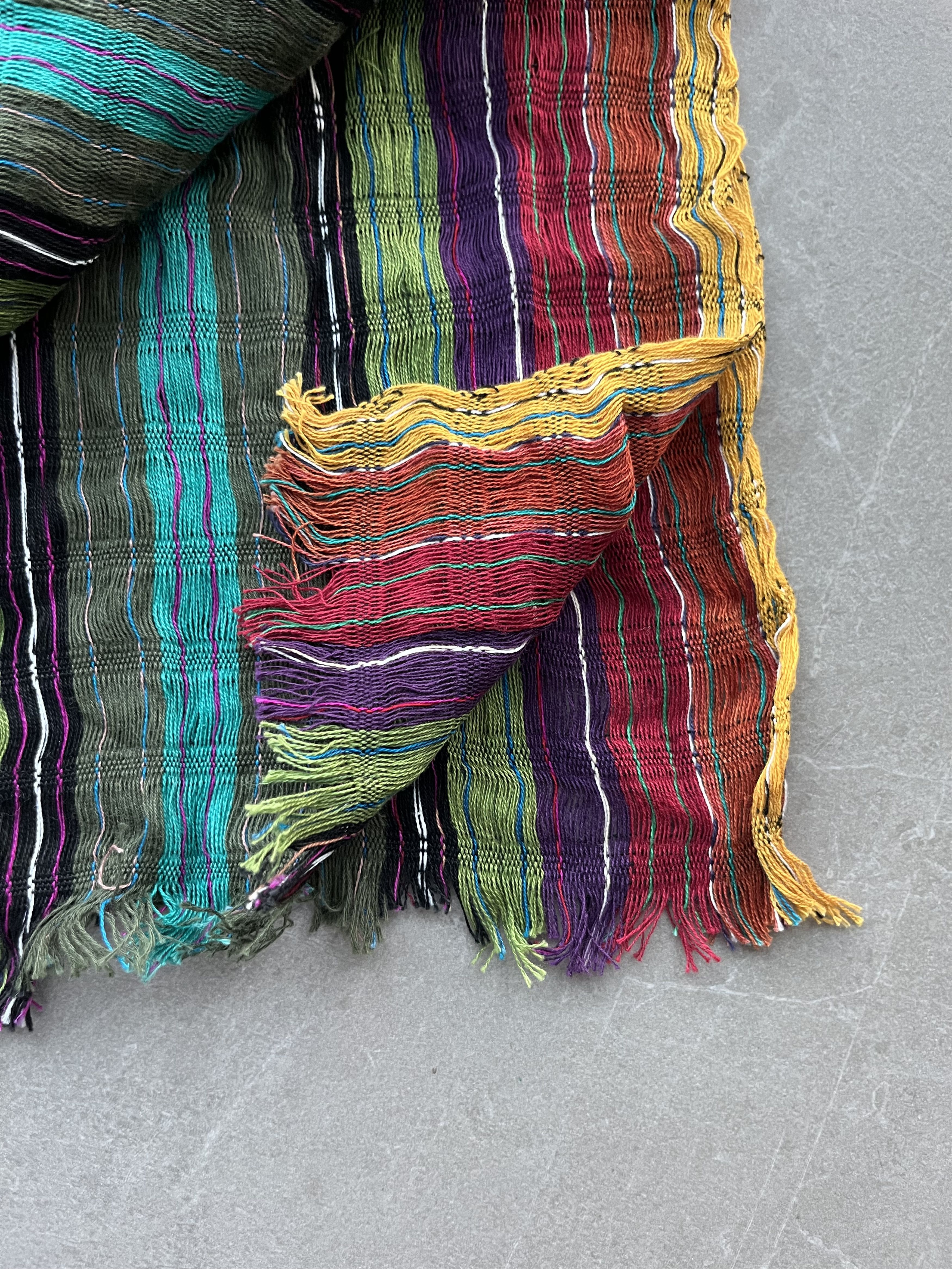 Mexican Threads Mexico Central America Ethnic Hippies Nomad Hand Made Scarf Size ONE SIZE - 2 Thumbnail